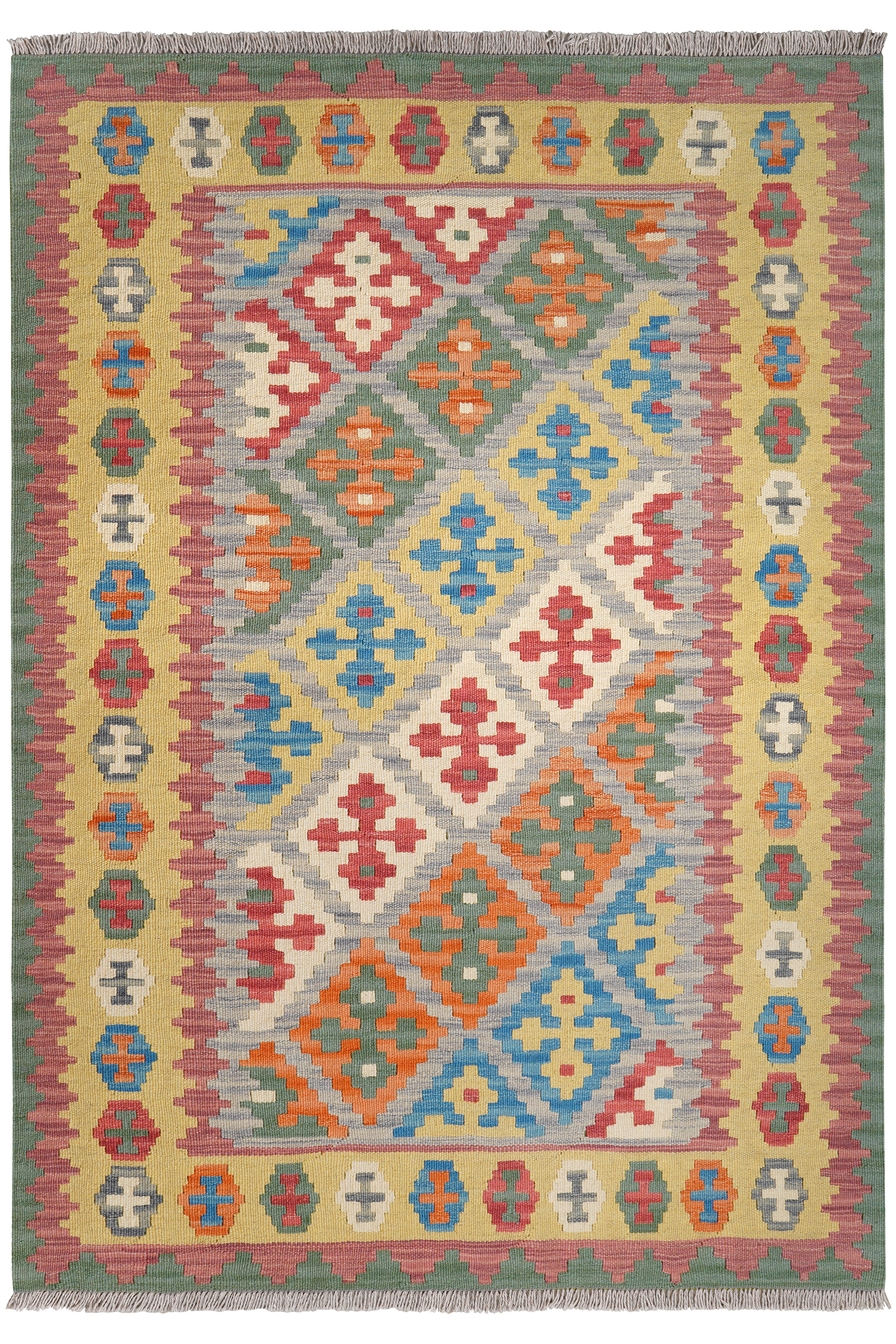 Kelim Gashgai Wool Multicolored