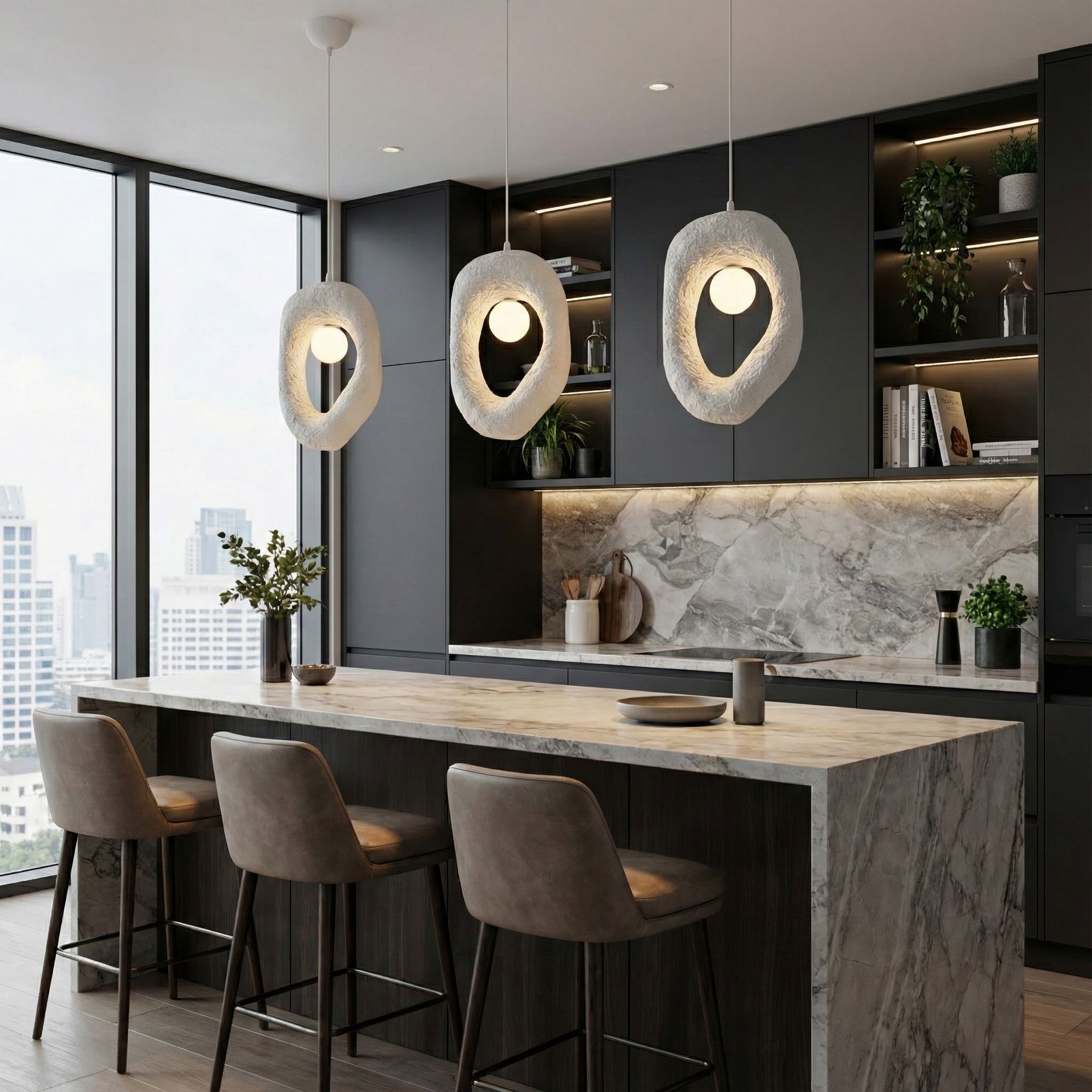 Zoga-Nua Pendant Light White