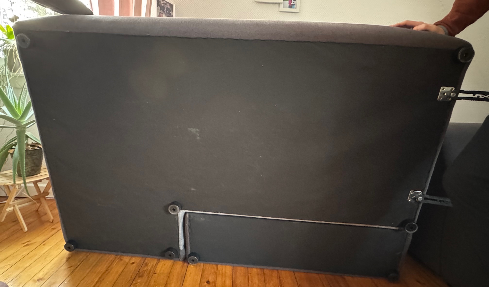 PYLLOW Corner sofa dark grey - Upholstered corner