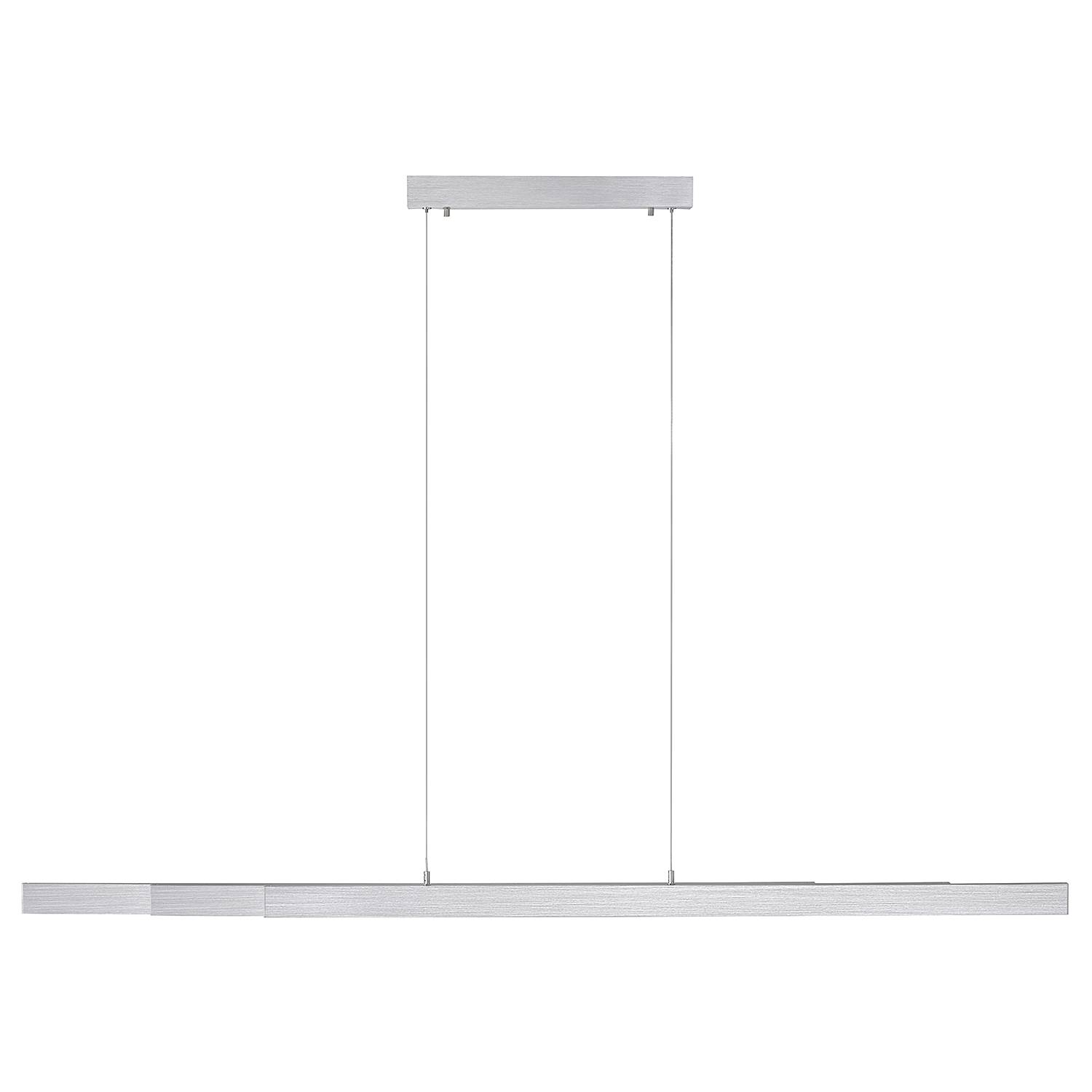 3-Flammig LED-Pendelleuchte Luzi Aluminium Weiß