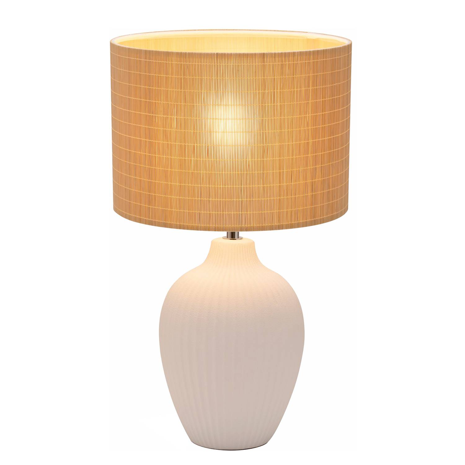 Tischleuchte Timber Glow Bambus Stein