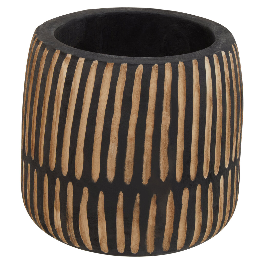 Arlo Große Natur und Schwarze Holzvase
