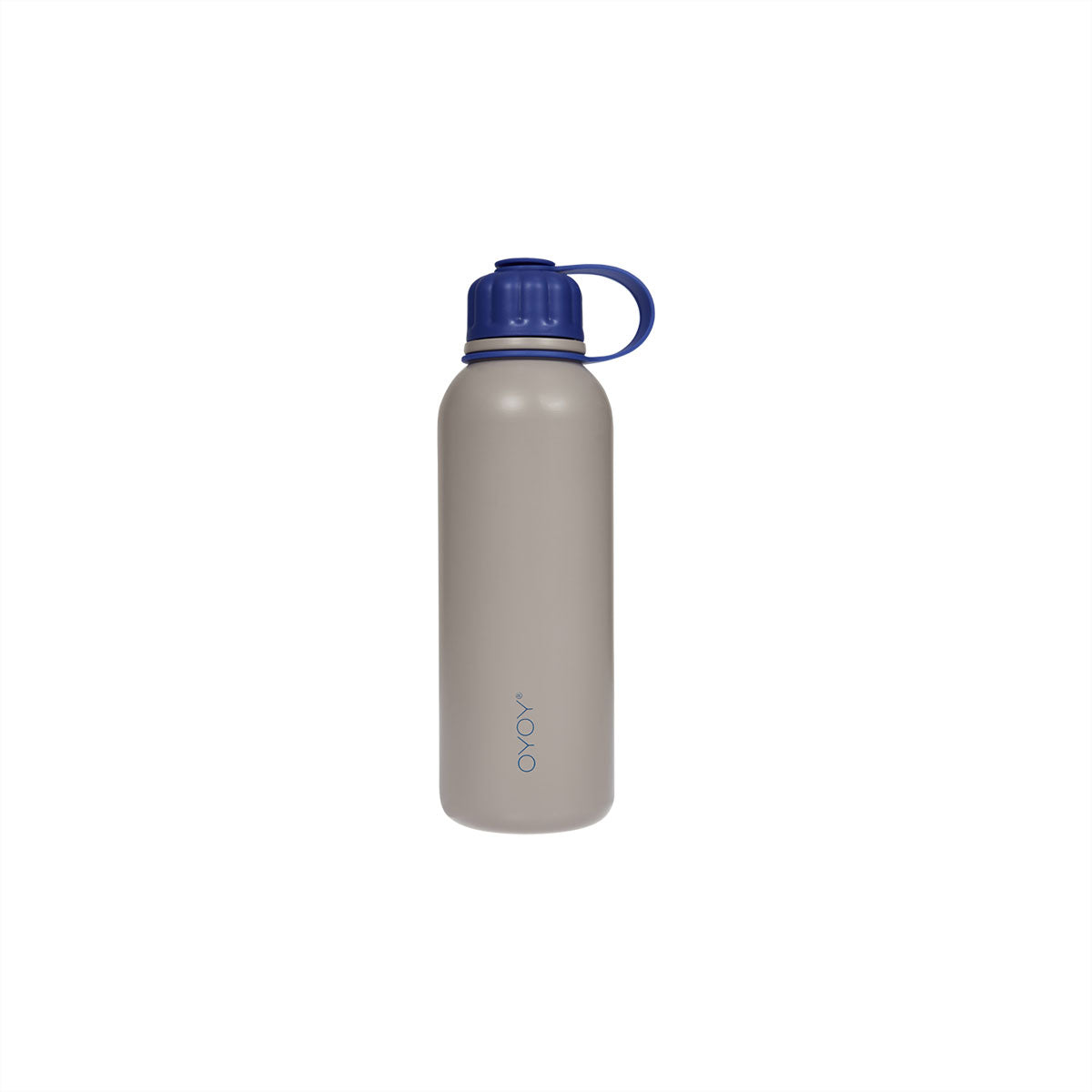 Pullo Wasserflasche Stahl Silikon Grau 