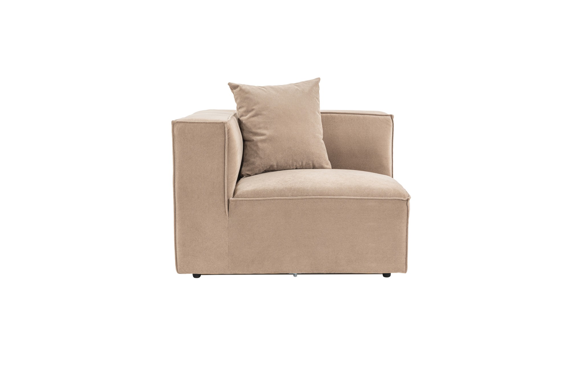 Modulsofa Links 1-Sitzer Leinen Cappuccino