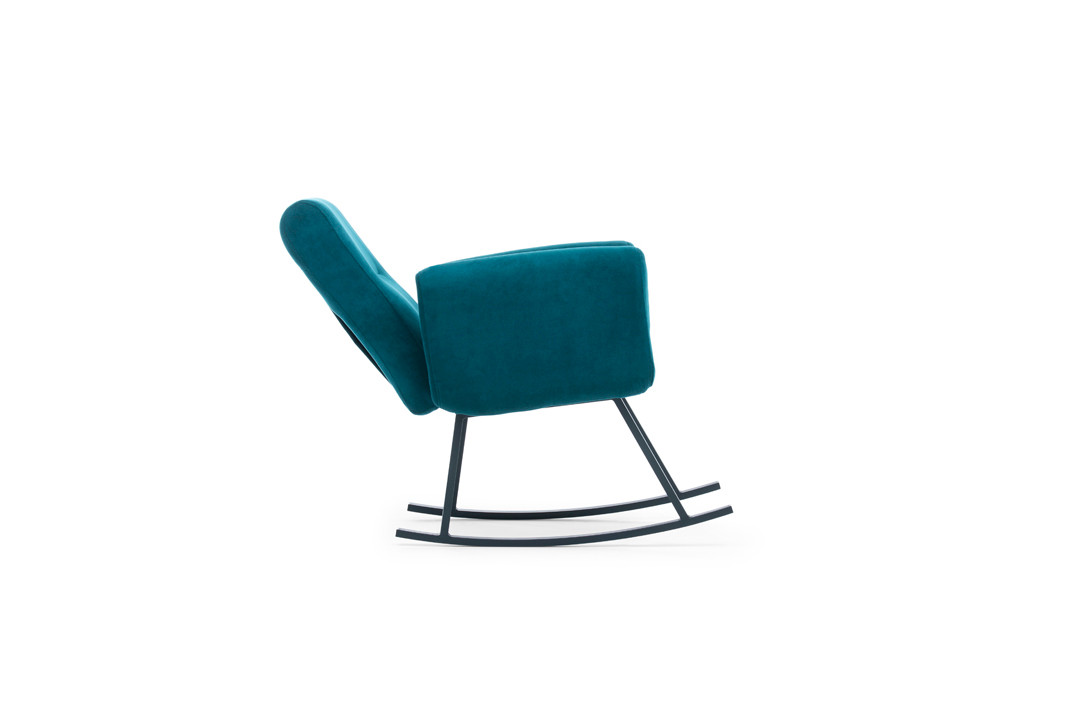 This armchair petrol green