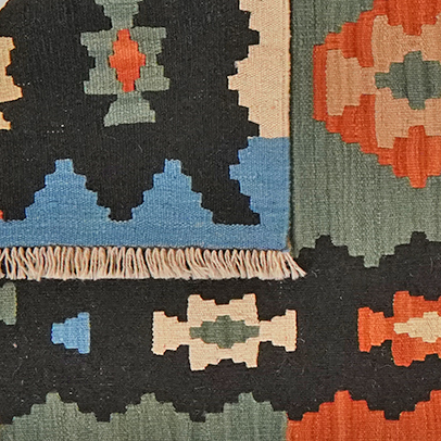 Kilim Gashgai Teppich Mehrfarbig