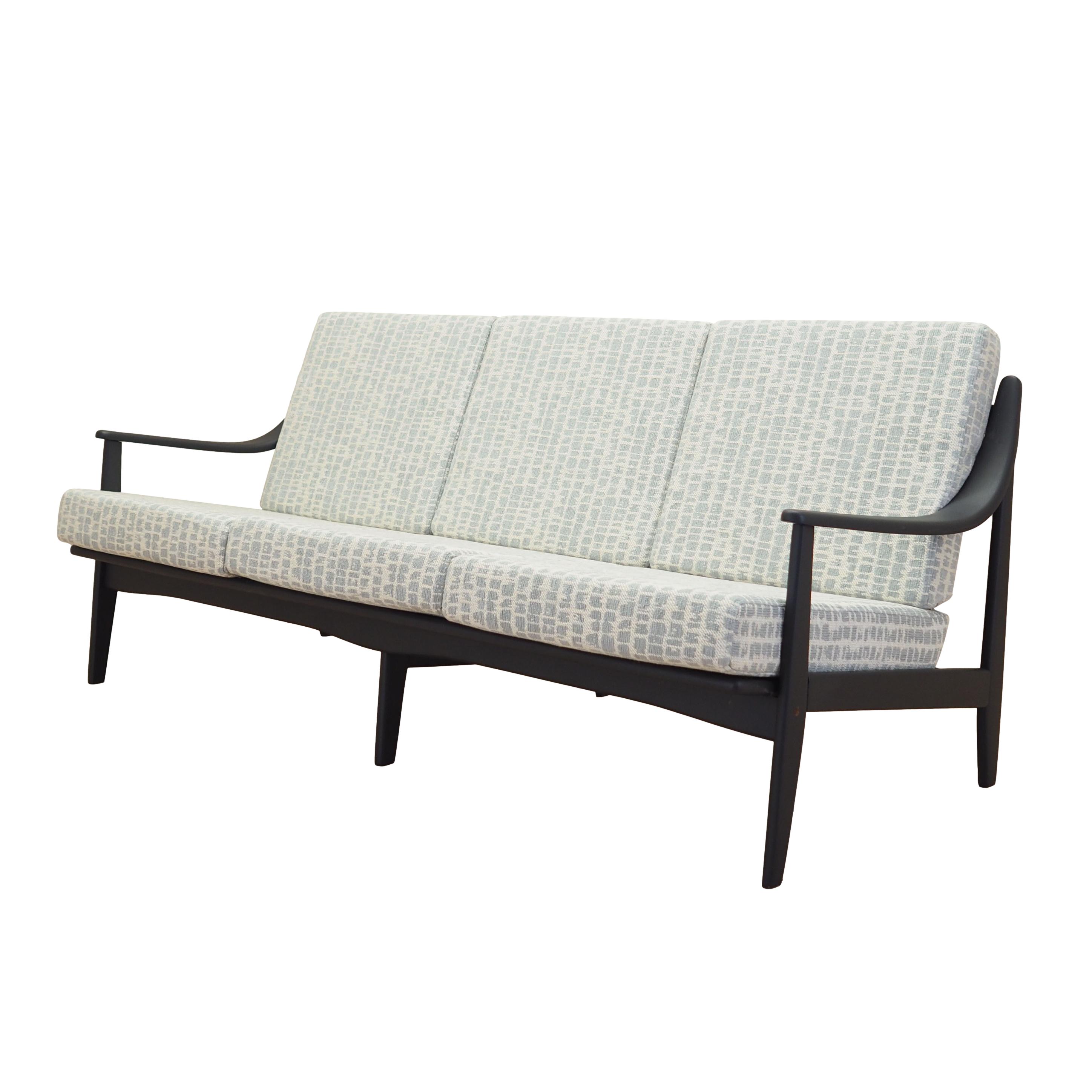 3-Sitzer Sofa Grau 1960er Jahre