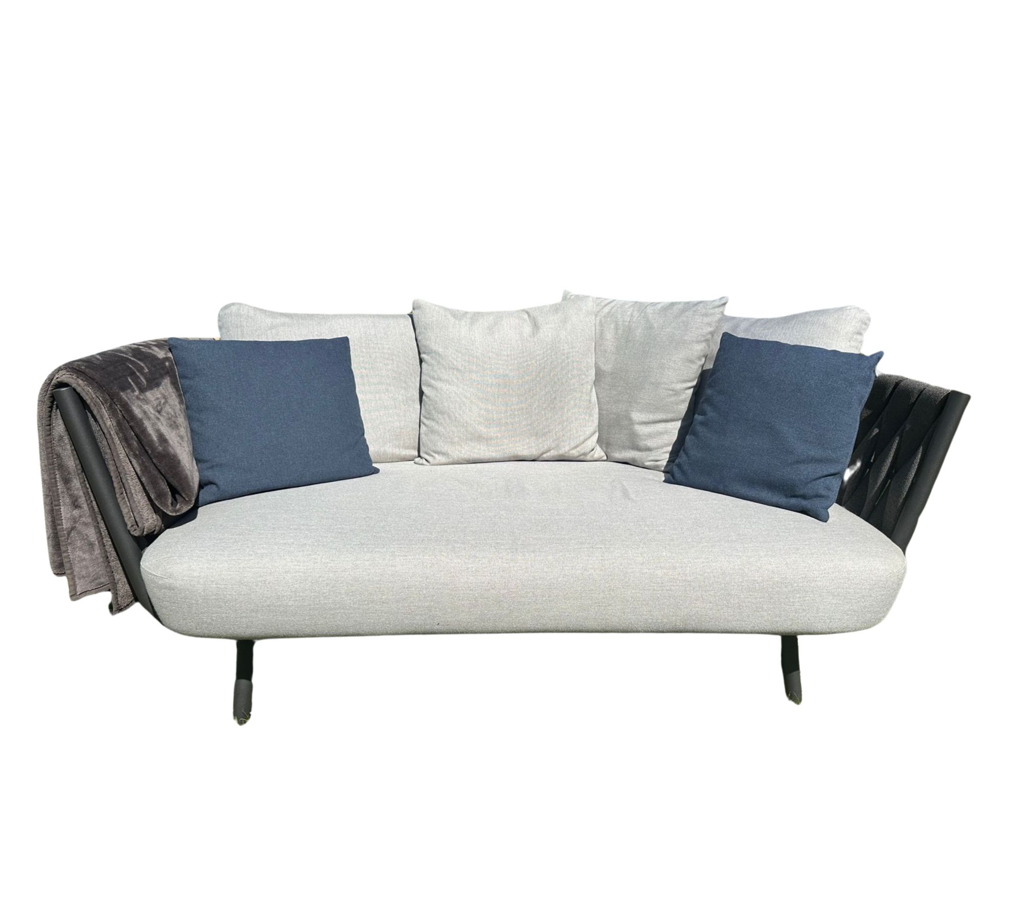 Tosca Outdoor-Möbelset Textil Edelstahl Grau