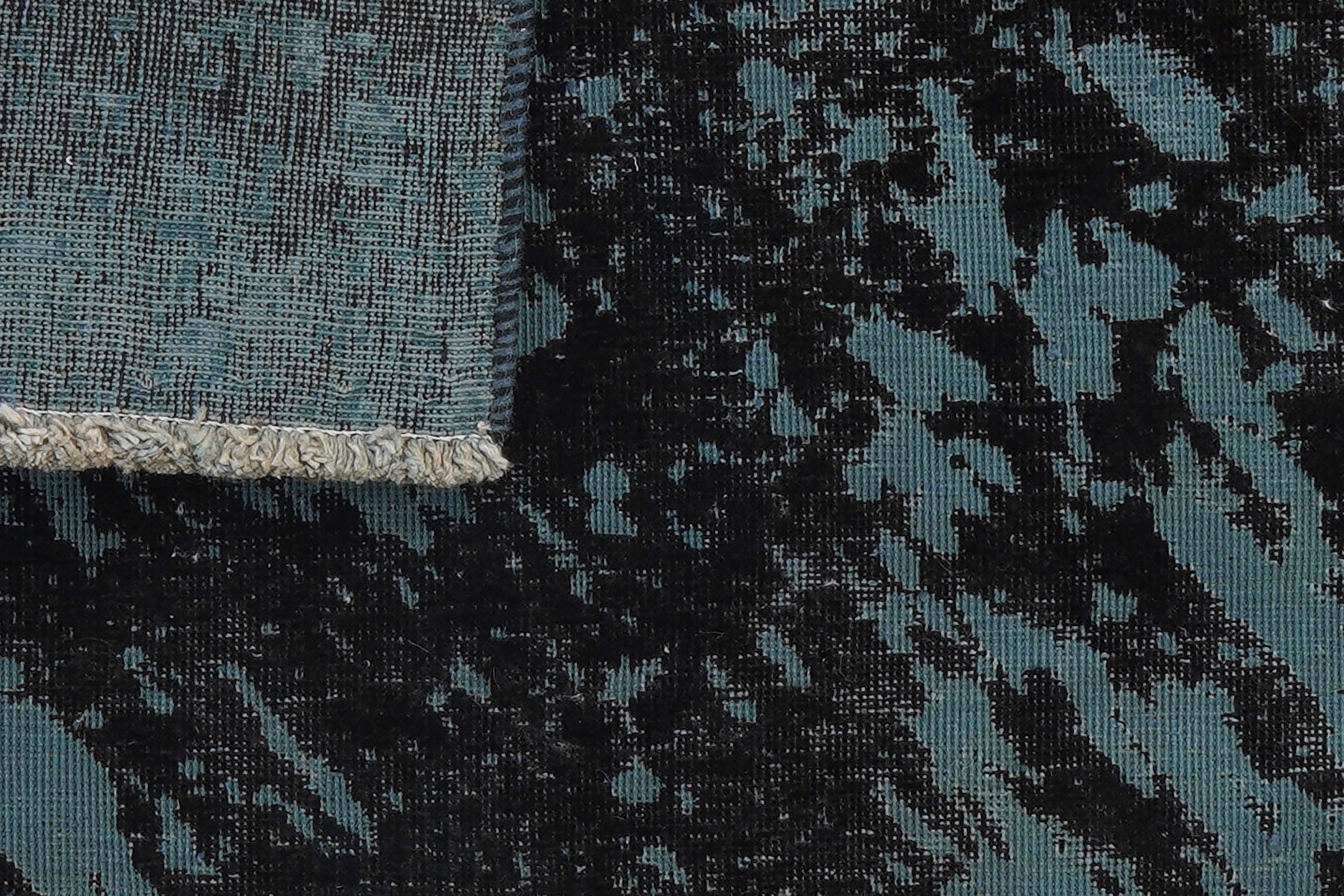 Tappeto vintage in lana multicolore