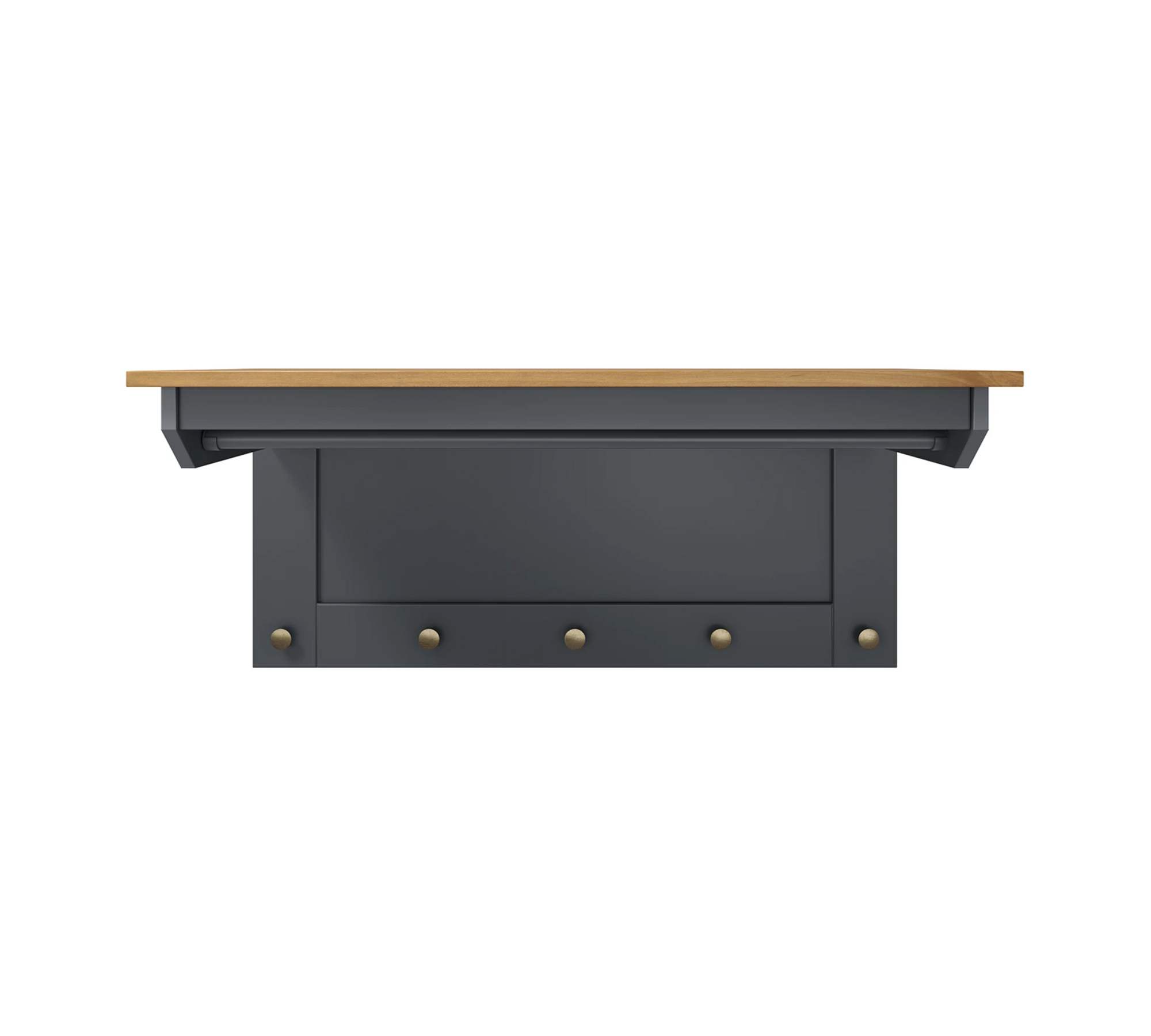Wandgarderobe Kiefer Massiv Anthrazit