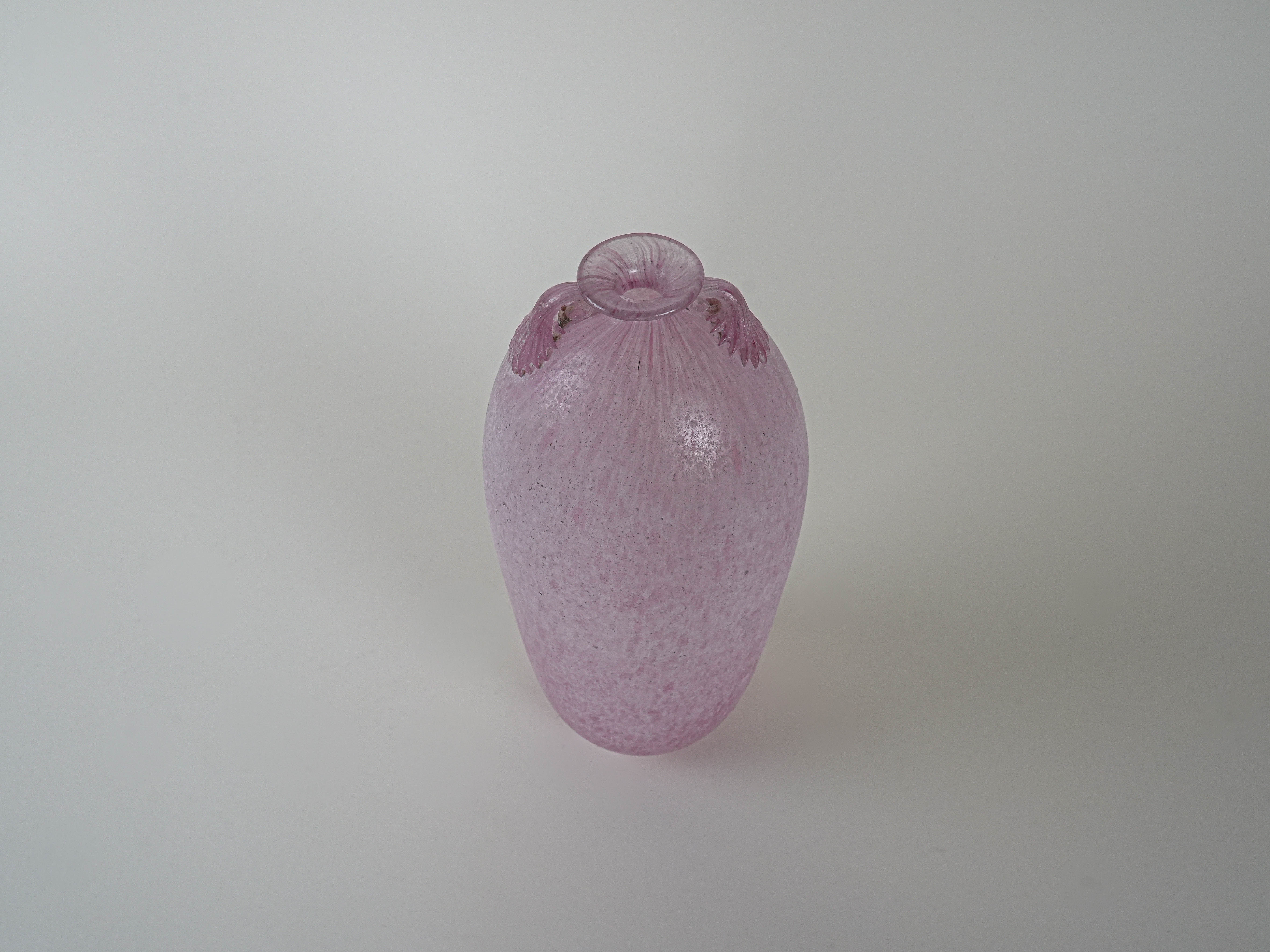 Glasvase Muranoglas Lila 1970er Jahre