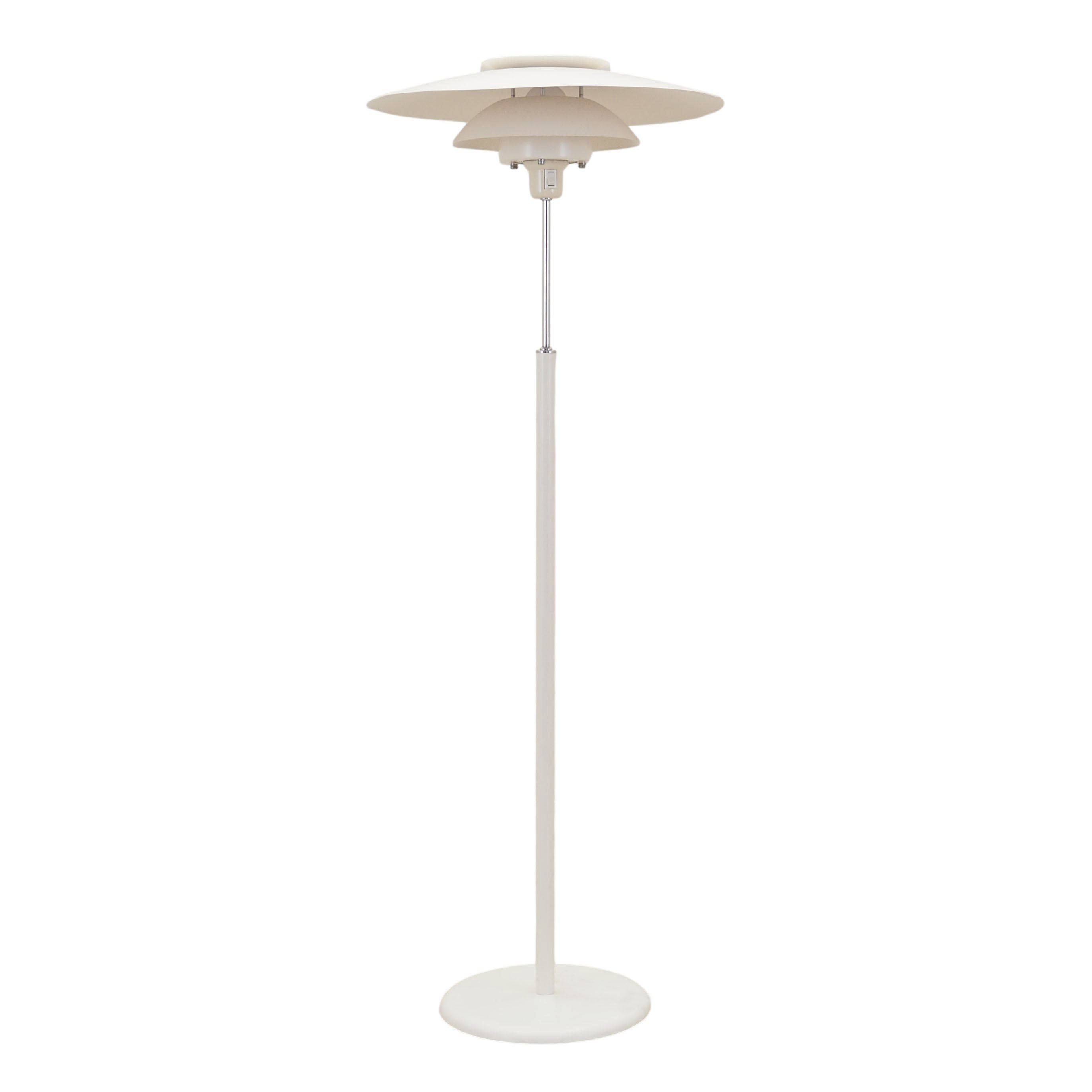 Lampada da terra metallo bianco anni '70