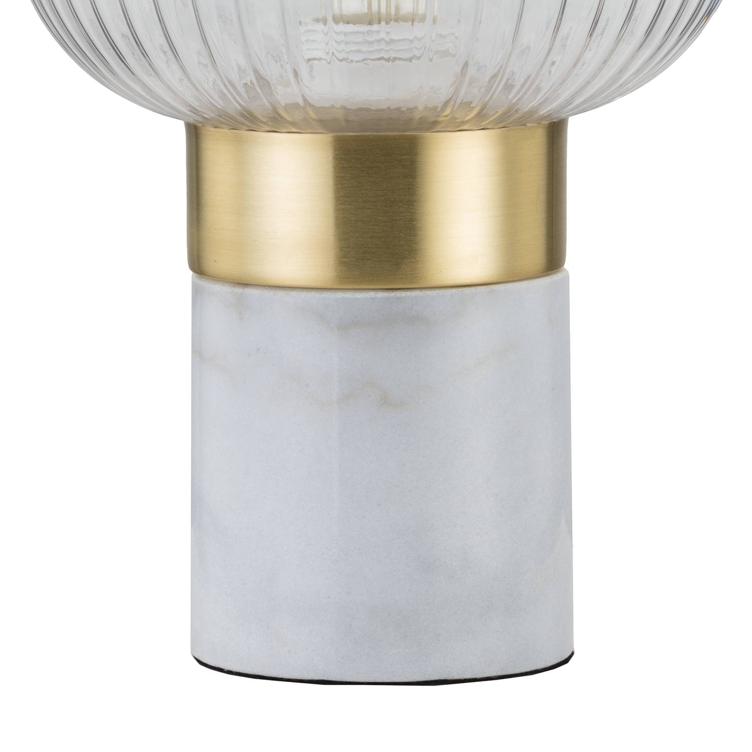 1-Flame Table Lamp Malli Clear Glass Marble
