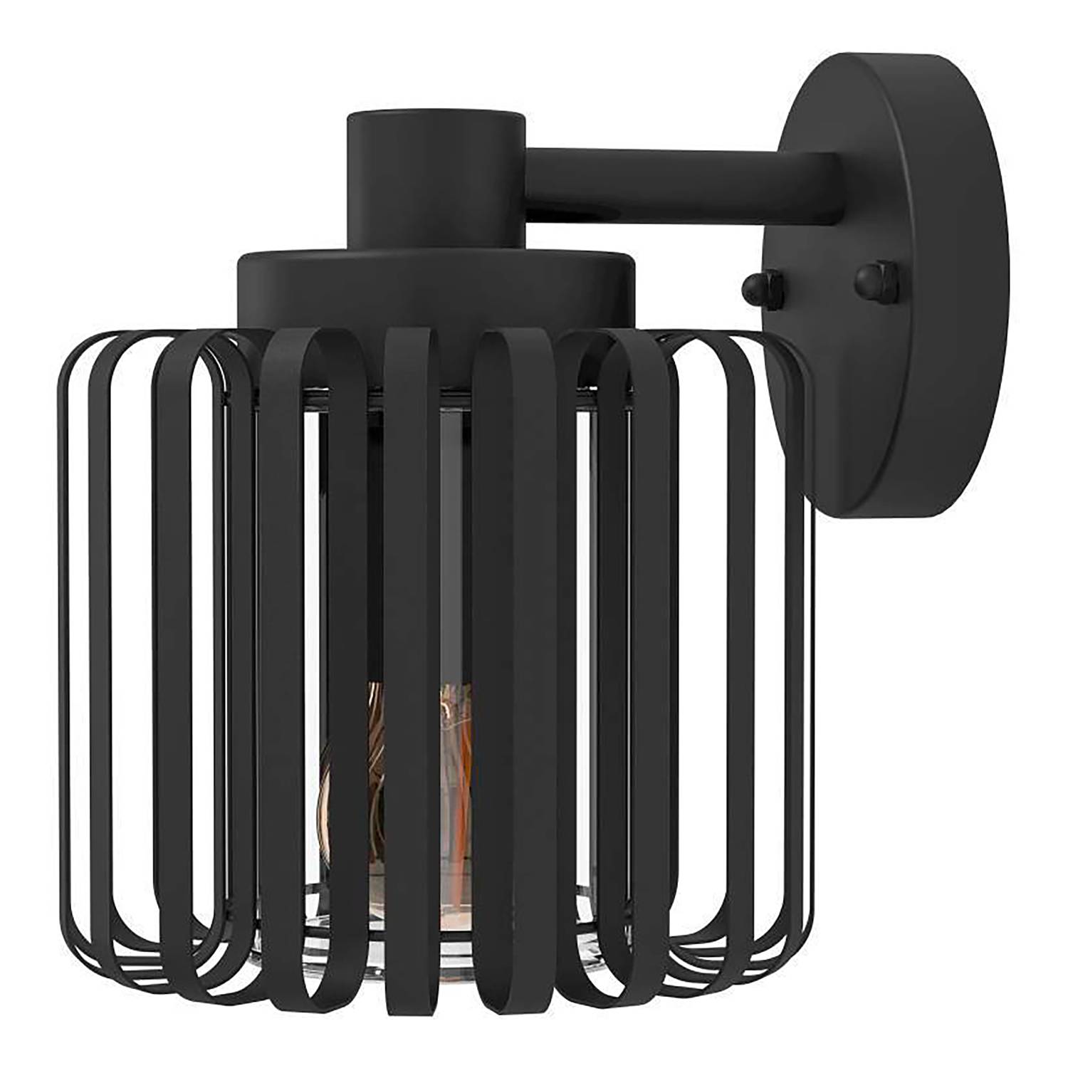 Wall lamp Selinus Steel / Glass 1-light