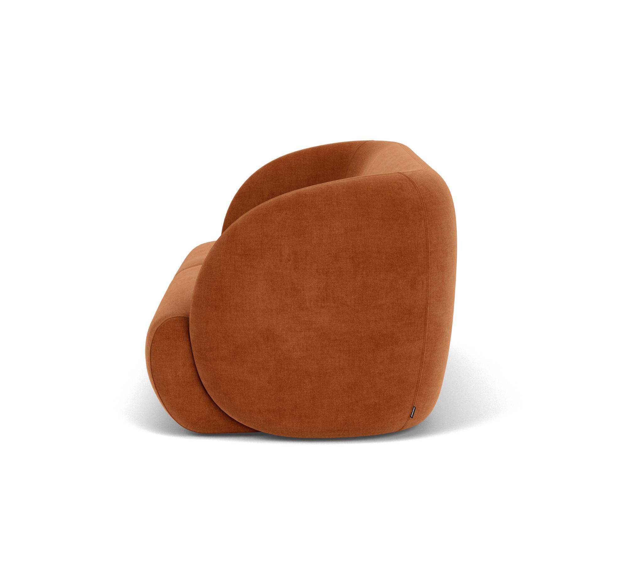 Design-Award-Winning Paula Sofa 3-Sitzer Moss Rust