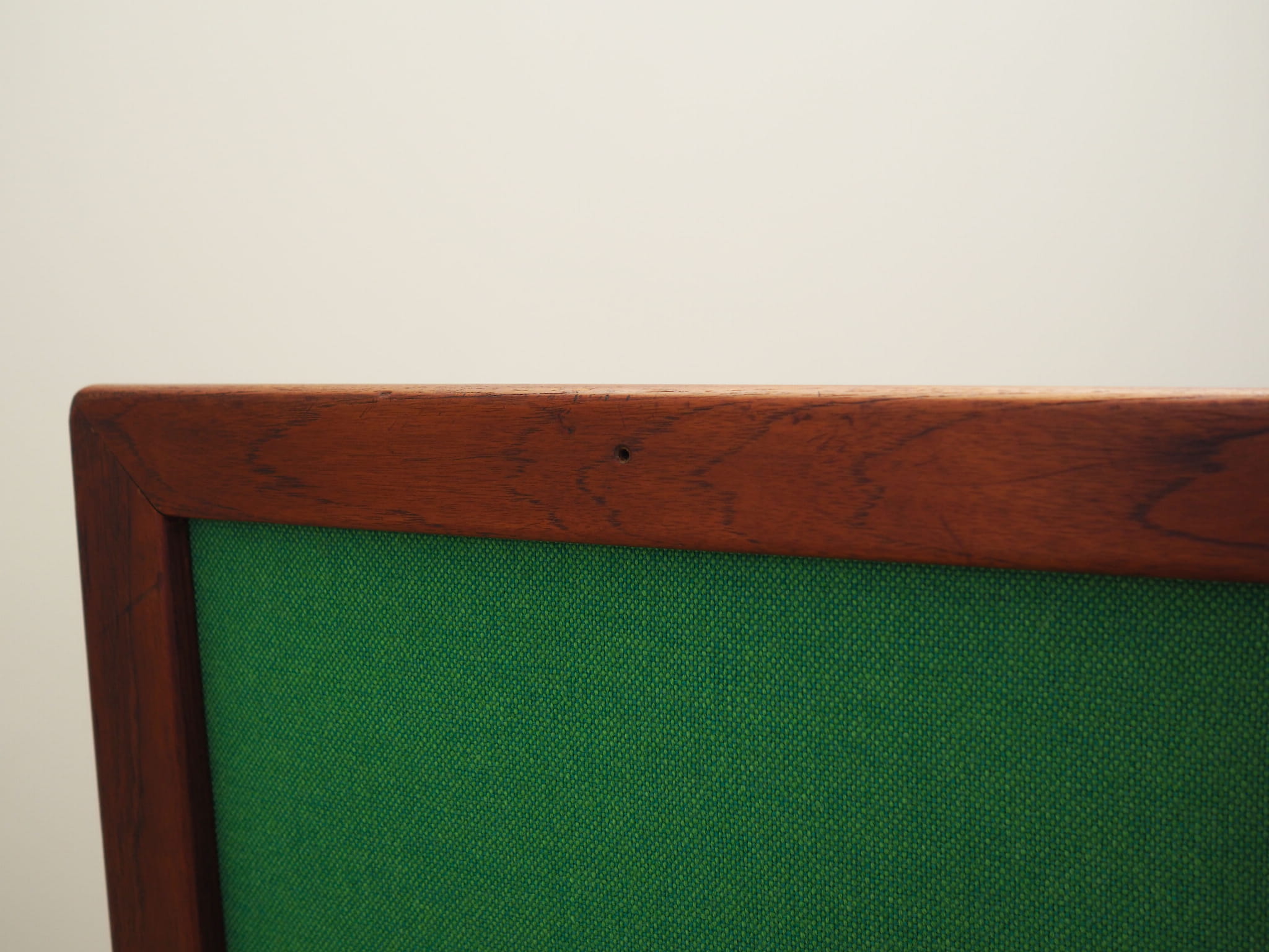 Armchair Teak wood Textile Green 1970s