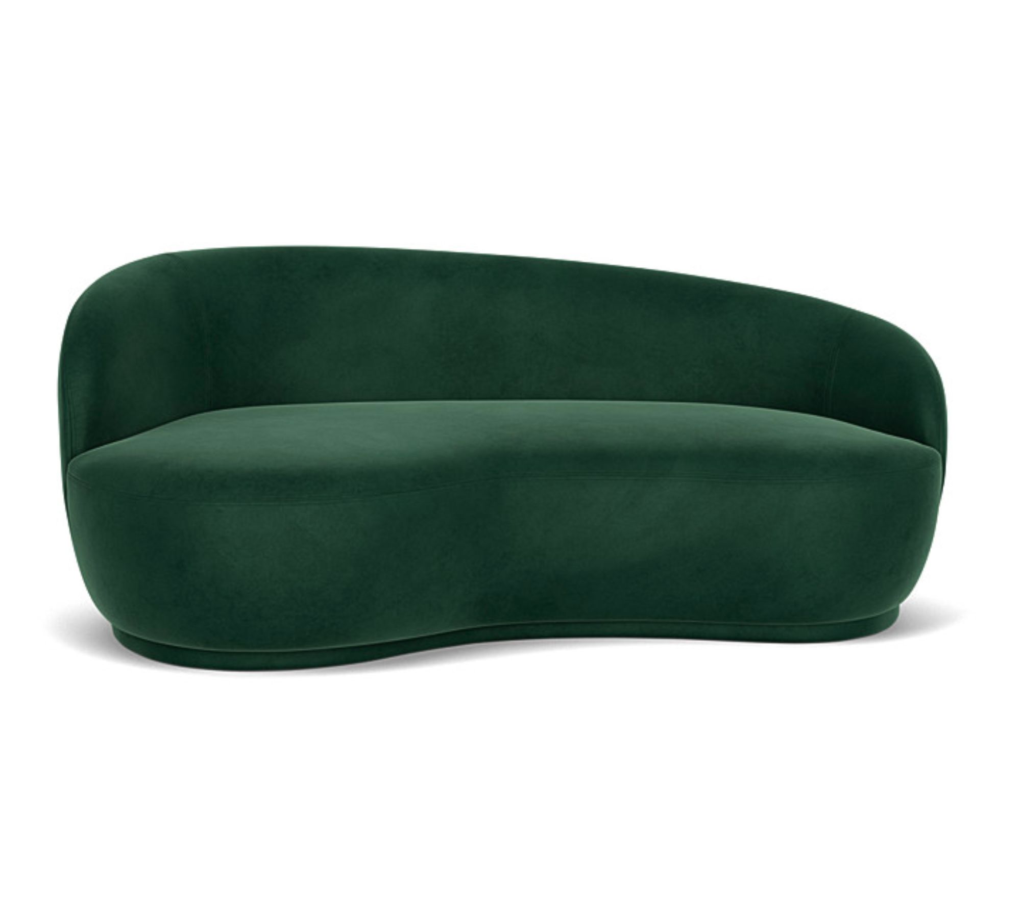 Rose 2,5-Sitzer Sofas Velour Lux Dark Green