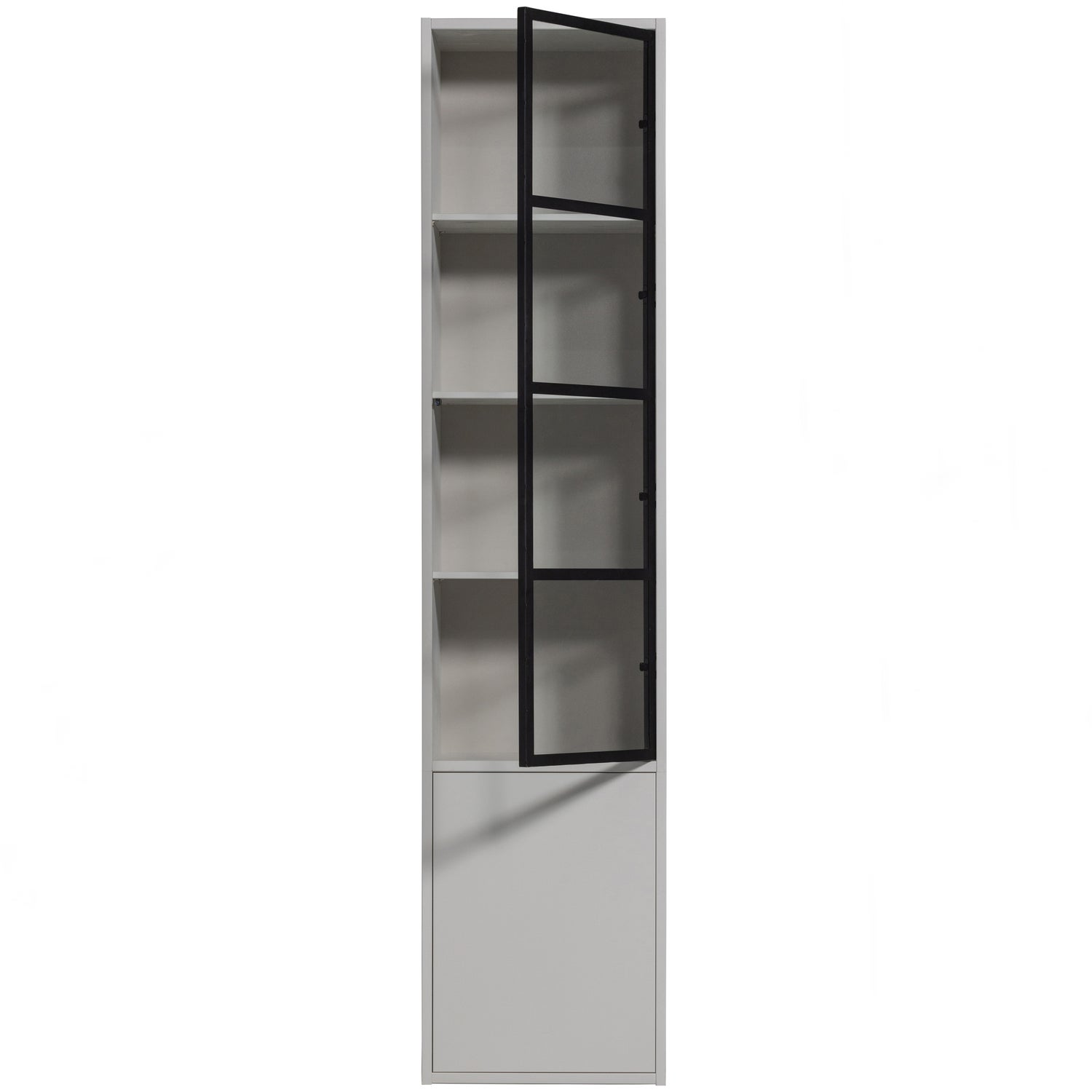 Basic Schrank Holz Grau