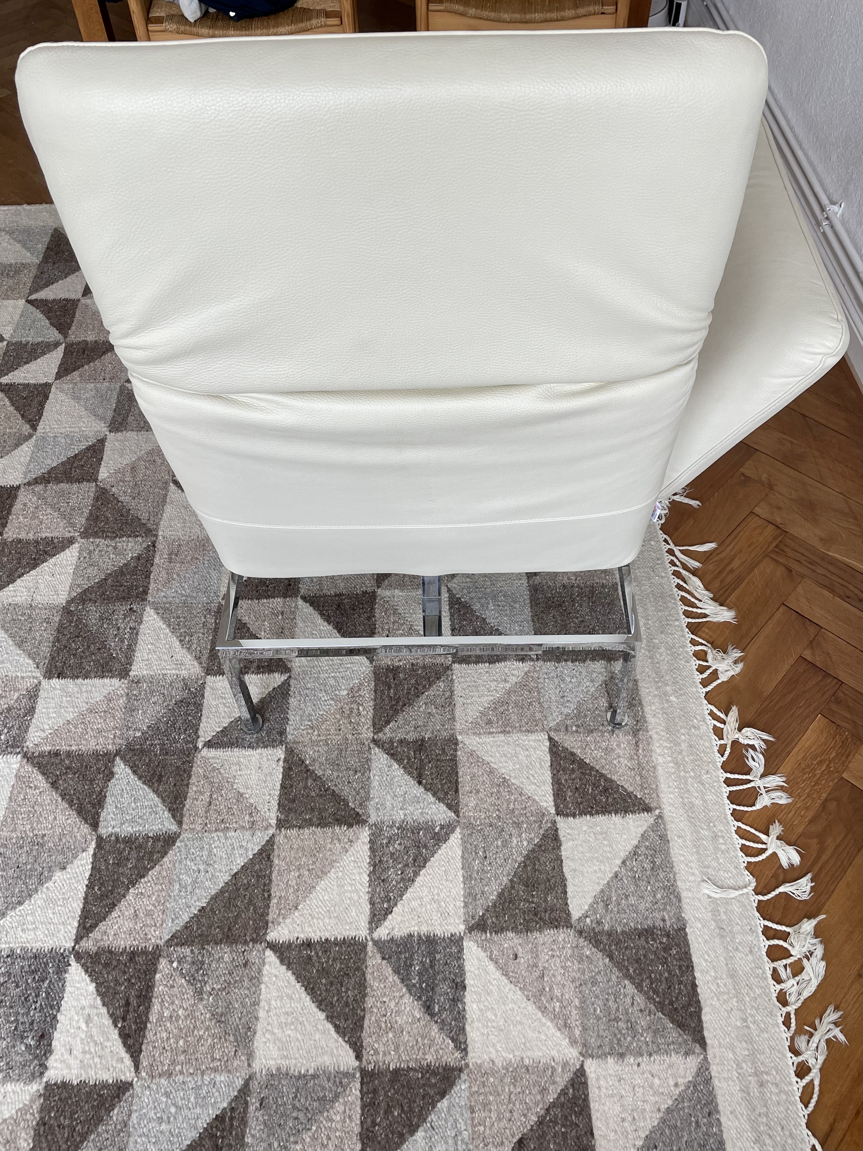 2x Roro Sessel Leder Creme