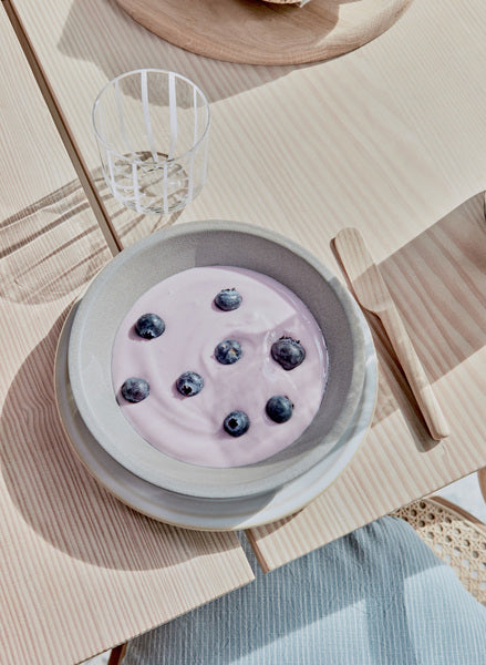 2x Piatti piani Yuka terracotta crema