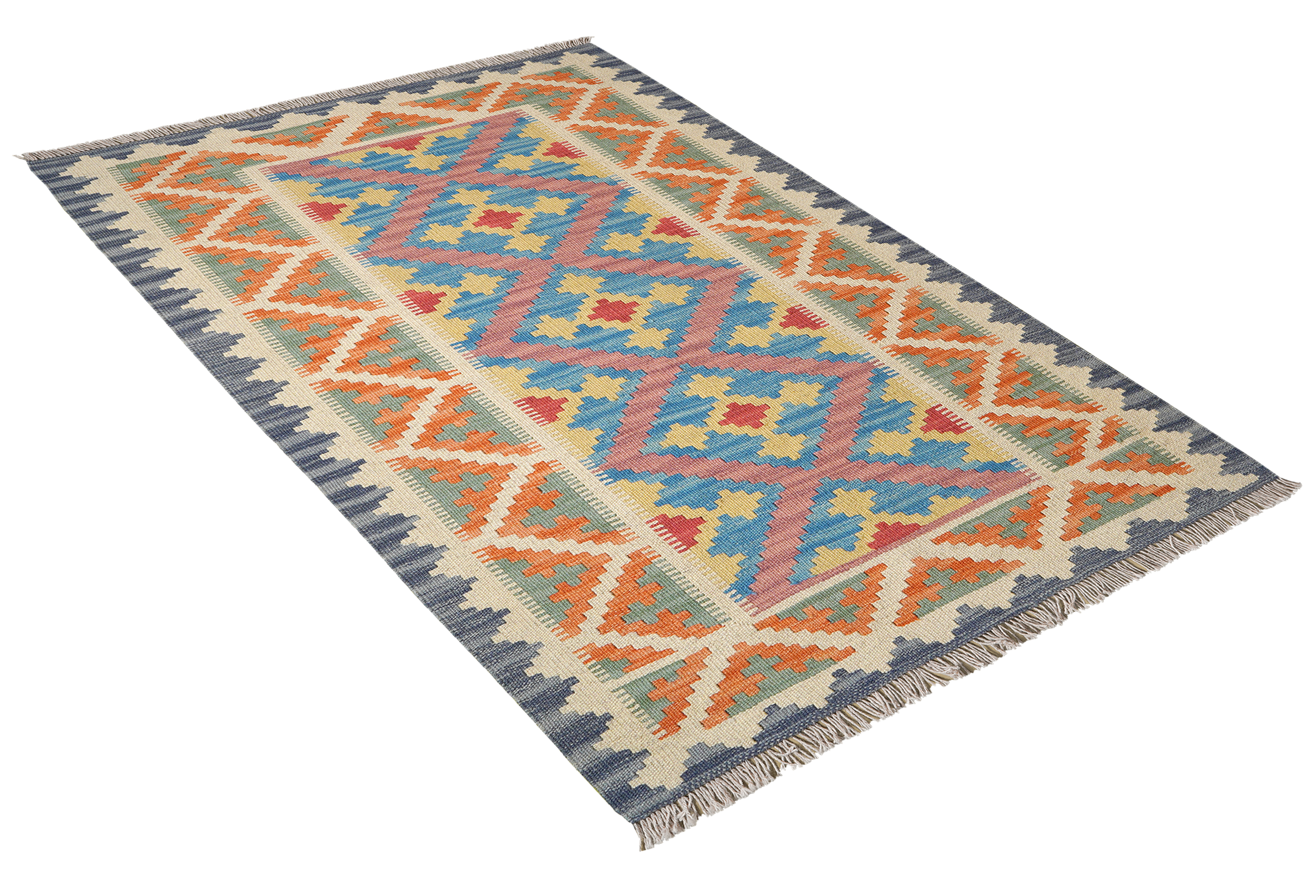 Kelim Gashgai Wool Multicolored