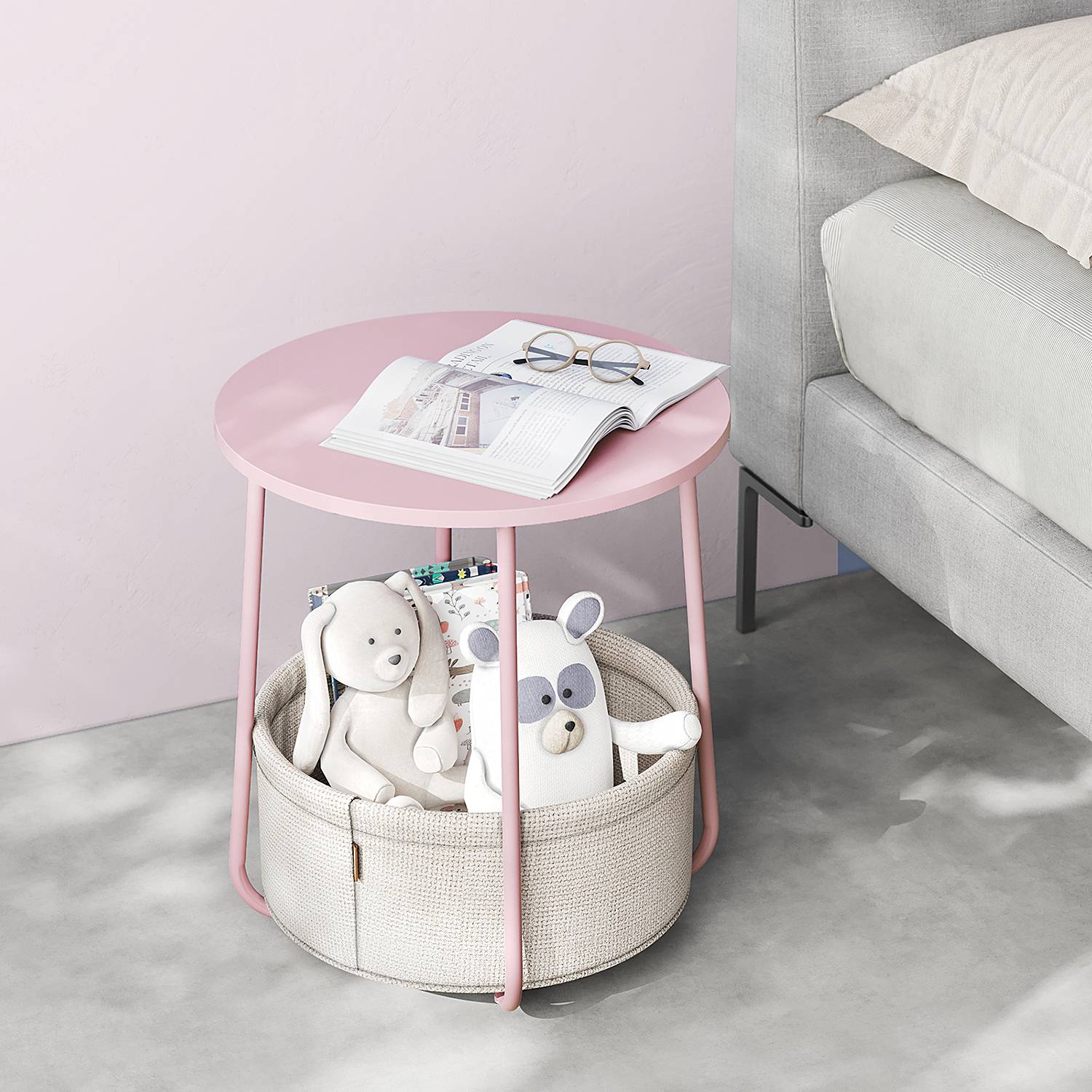 Ponoka Beistelltisch Rosa 45cm