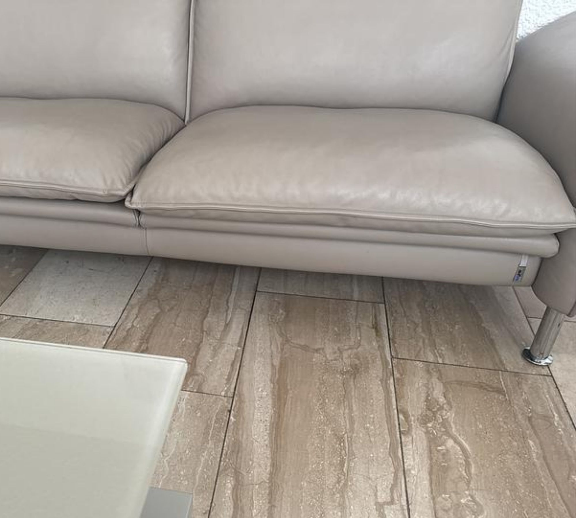 Sofa 2-Sitzer, 2,5-Sitzer & Relaxsessel Leder Beige