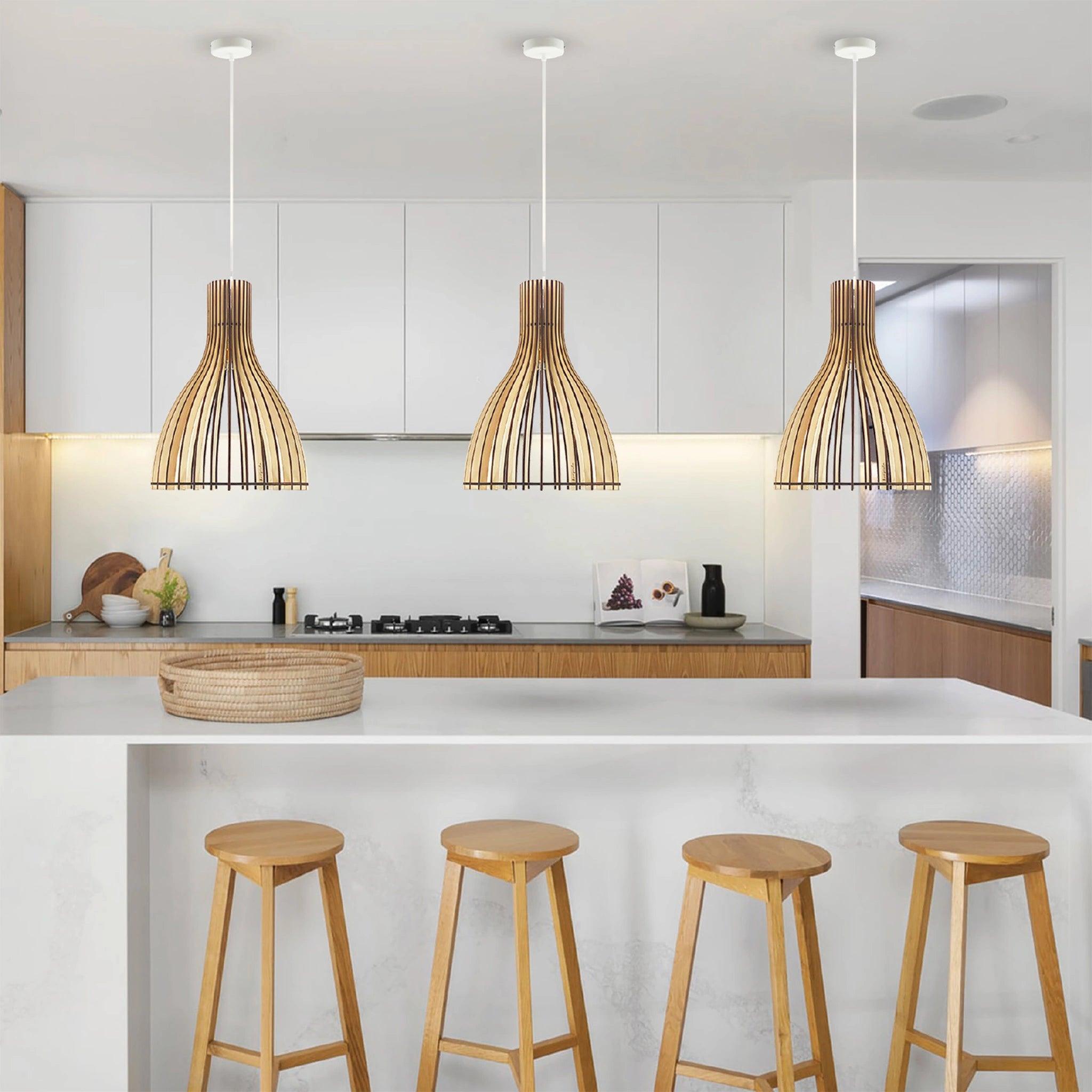 Ariel Pendant Lamp Wood 36cm