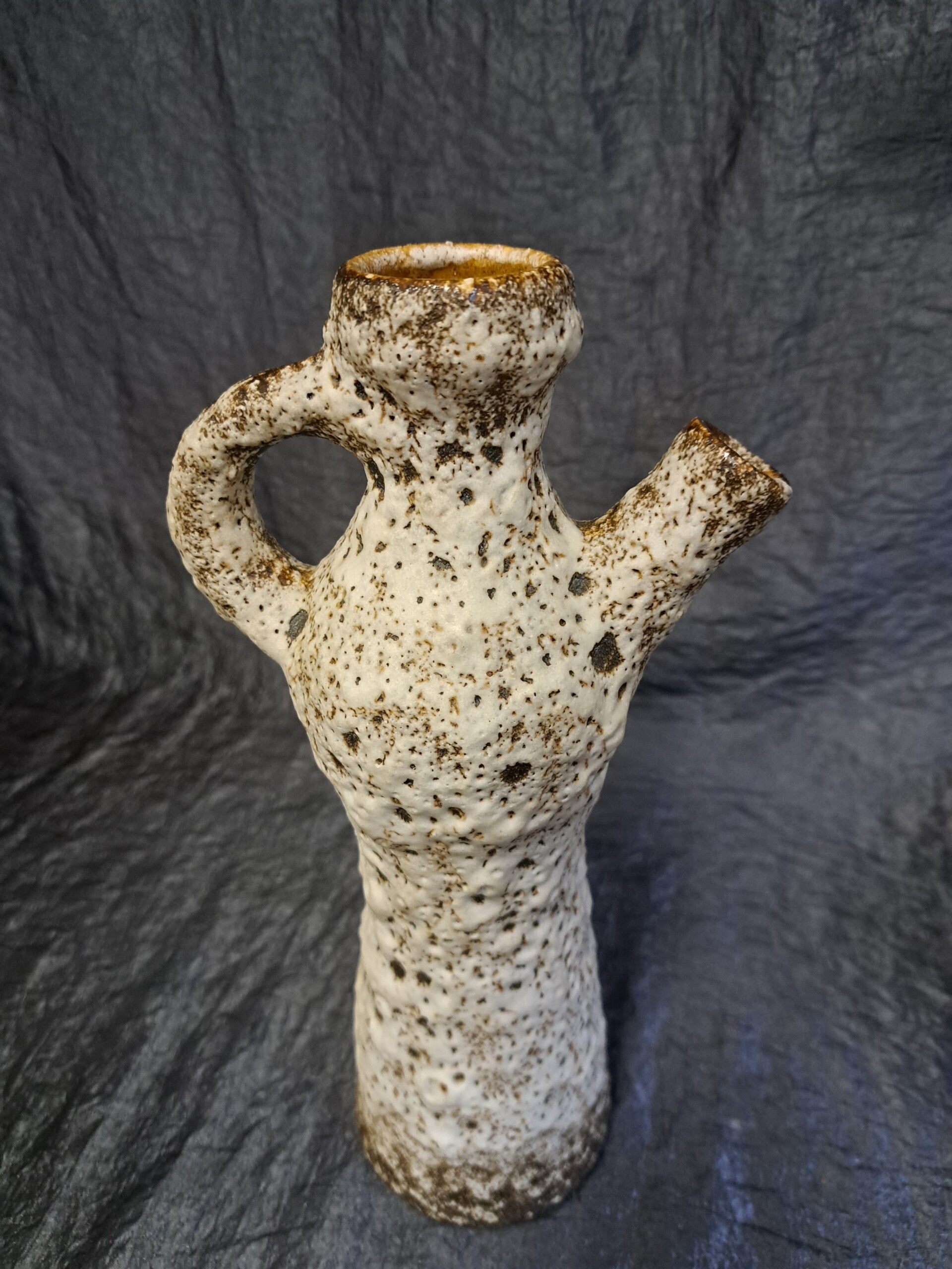 Vintage Vase Keramik Weiß