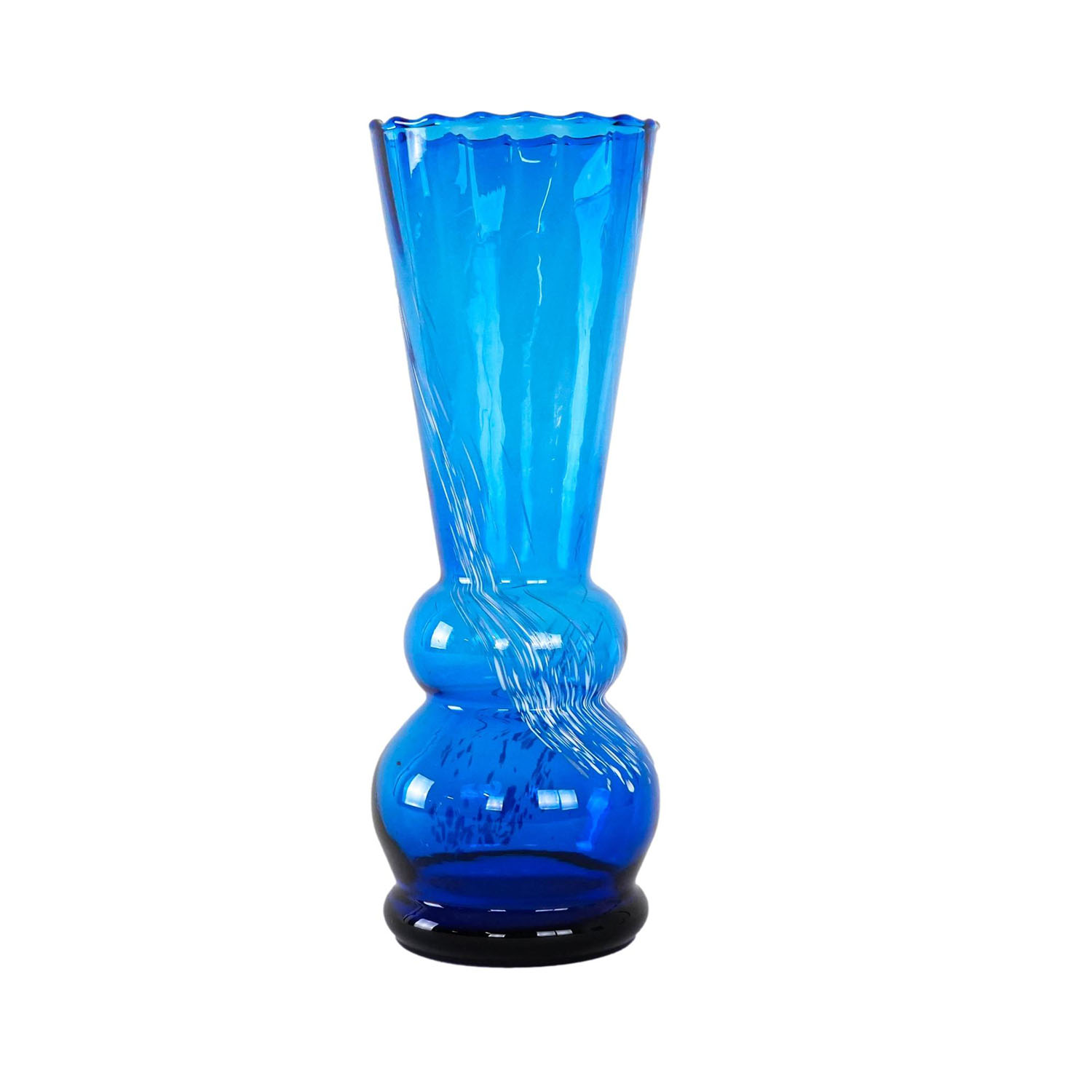 Glass vase Blue