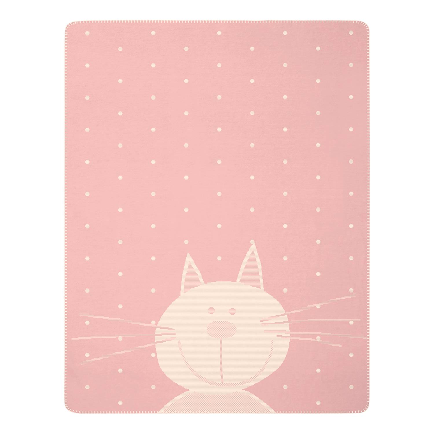 Plaid Lovely & Sweet Kitty Blended fabric Pink / White