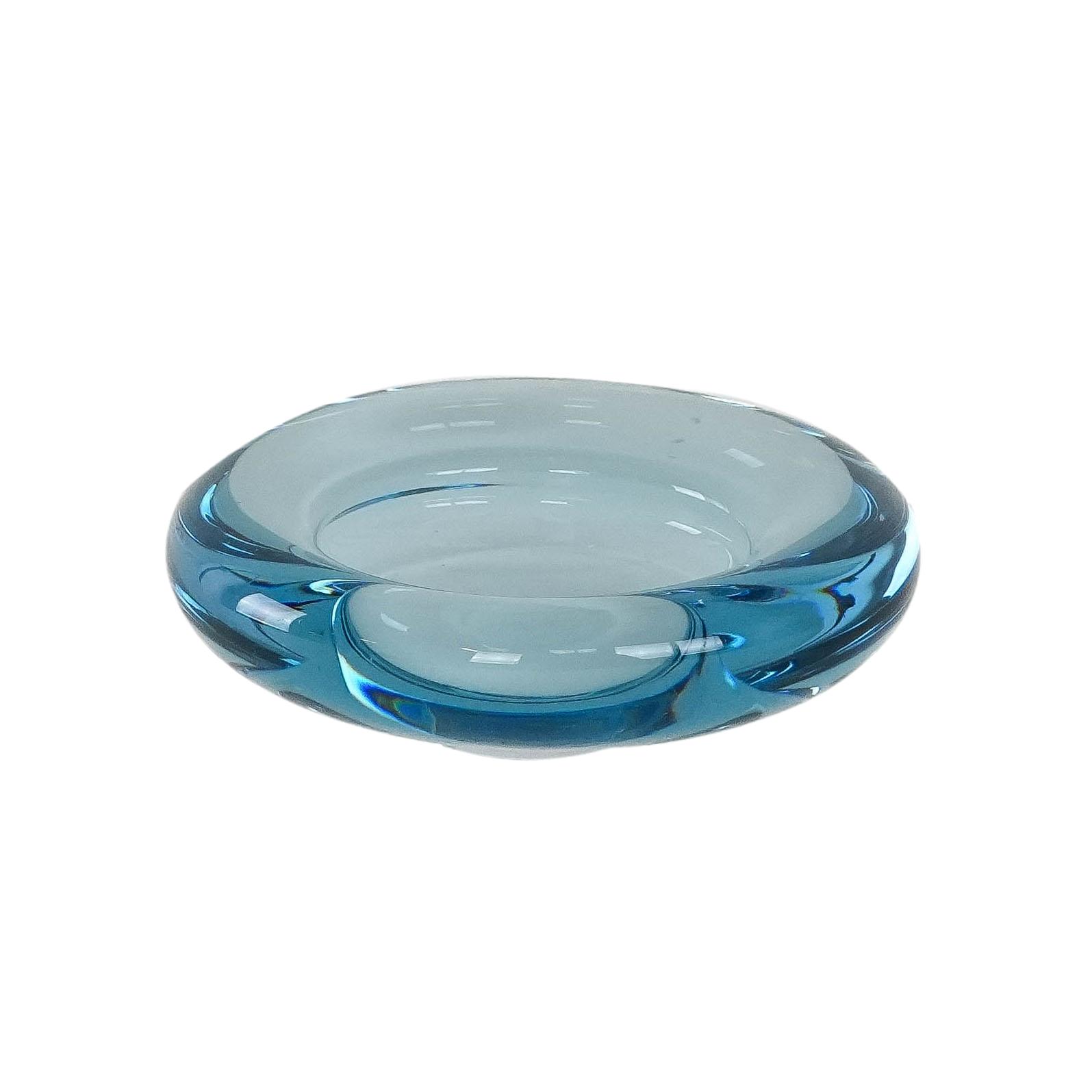 Glasschüssel Blau 1960er Jahre