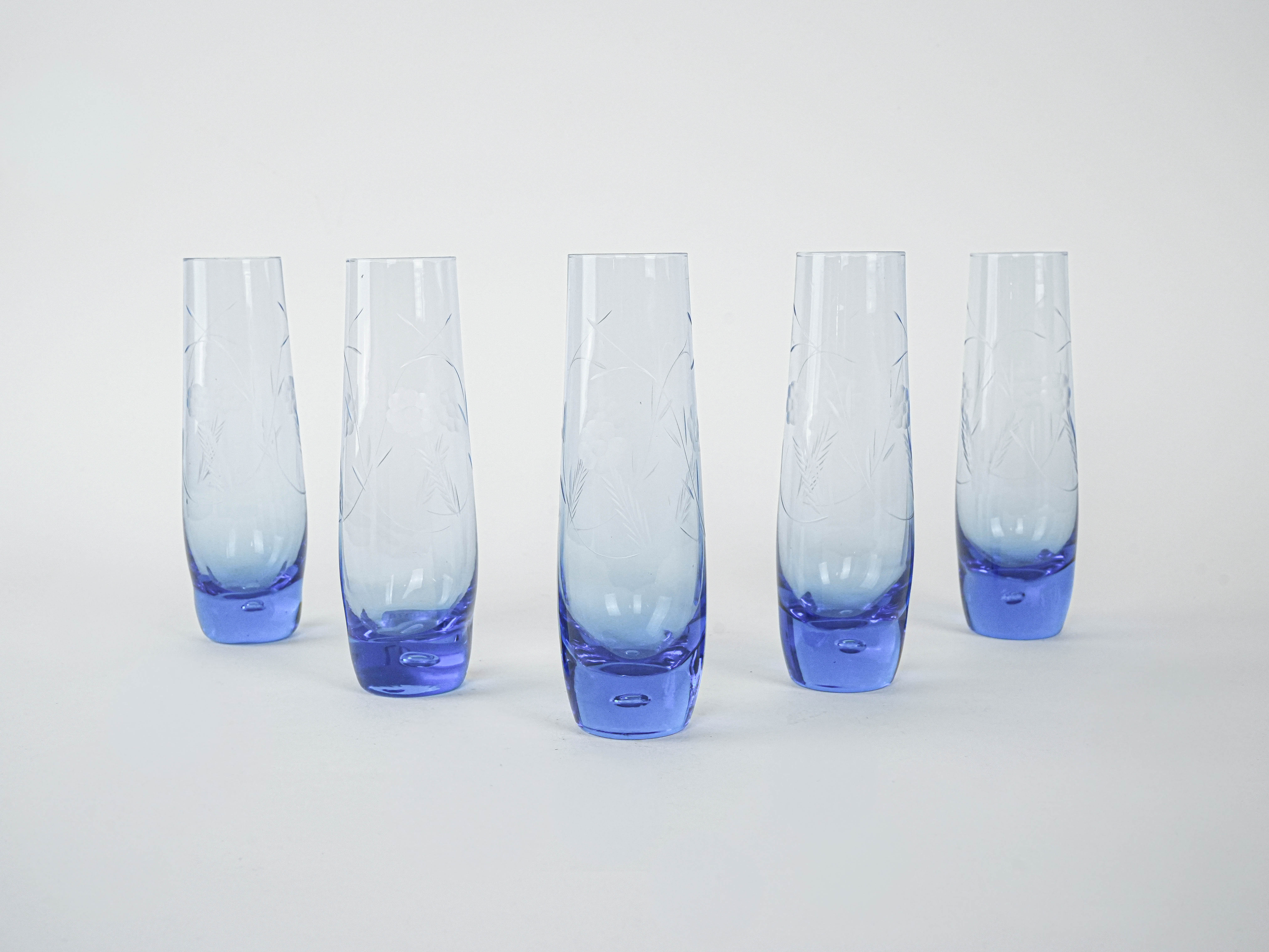 Brillen-Set Blau 1980er Jahre