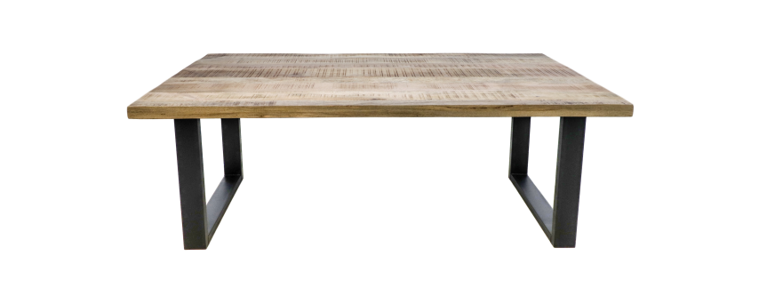 Rechteckige Portland Tischplatte Mangoholz