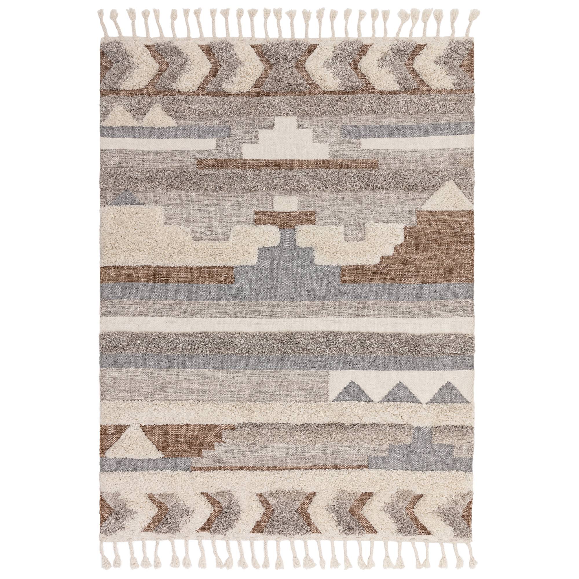 PALOMA Tangier Teppich Wolle Creme 120x170cm