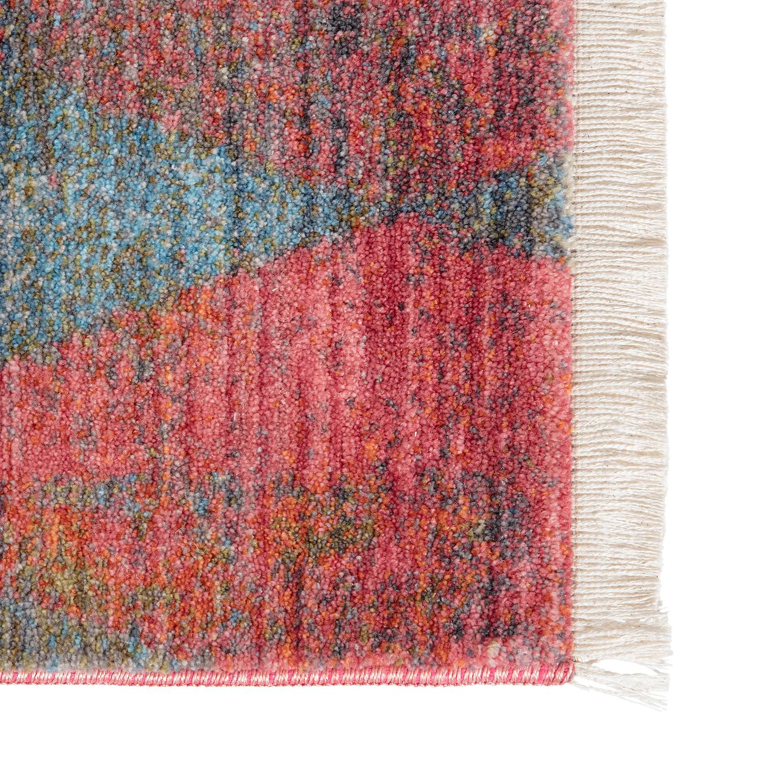Kurzflorteppich Mystik X Rot Grün 70 x 140 cm