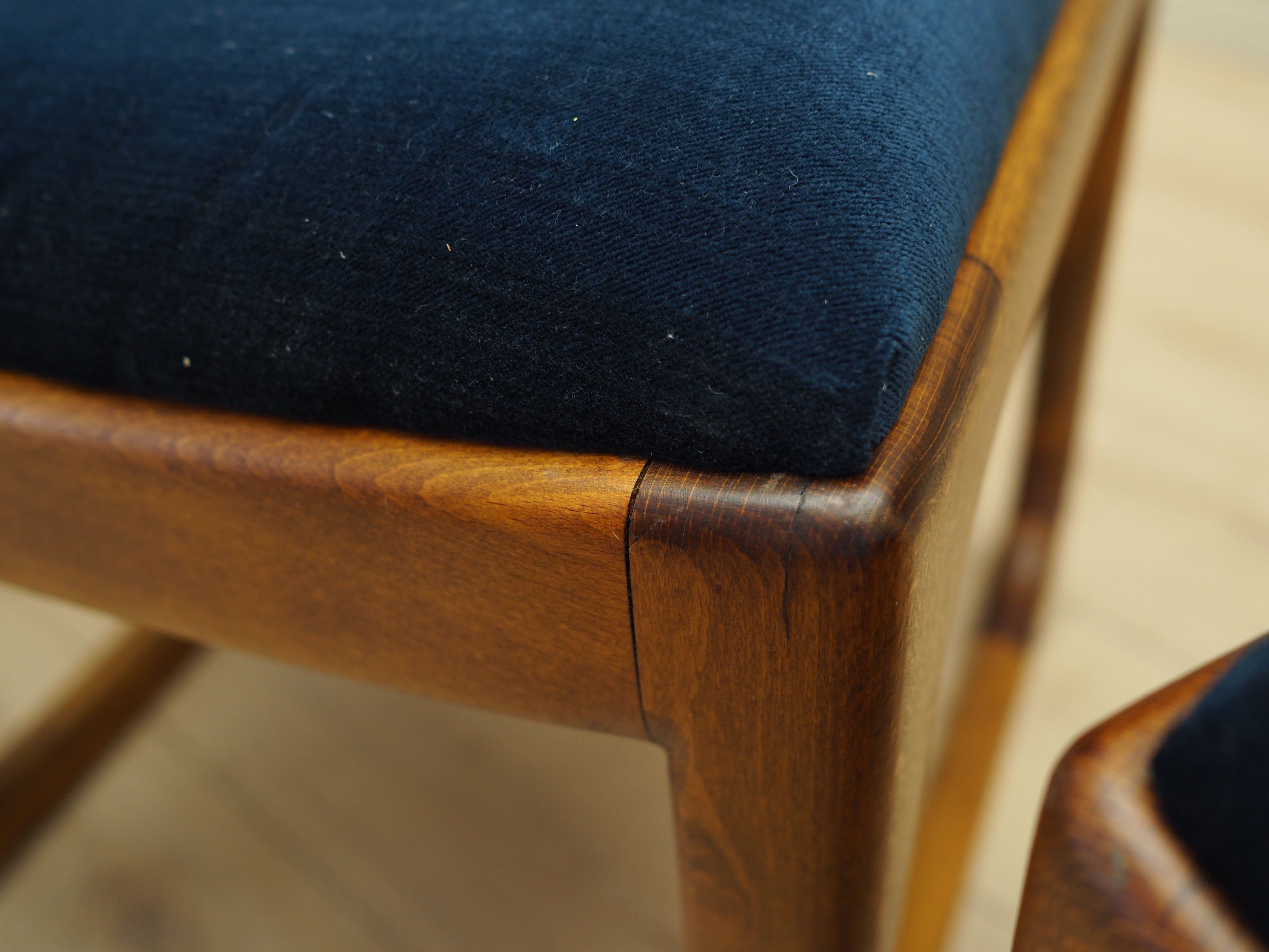 4x Dining chair Beech wood 1950s