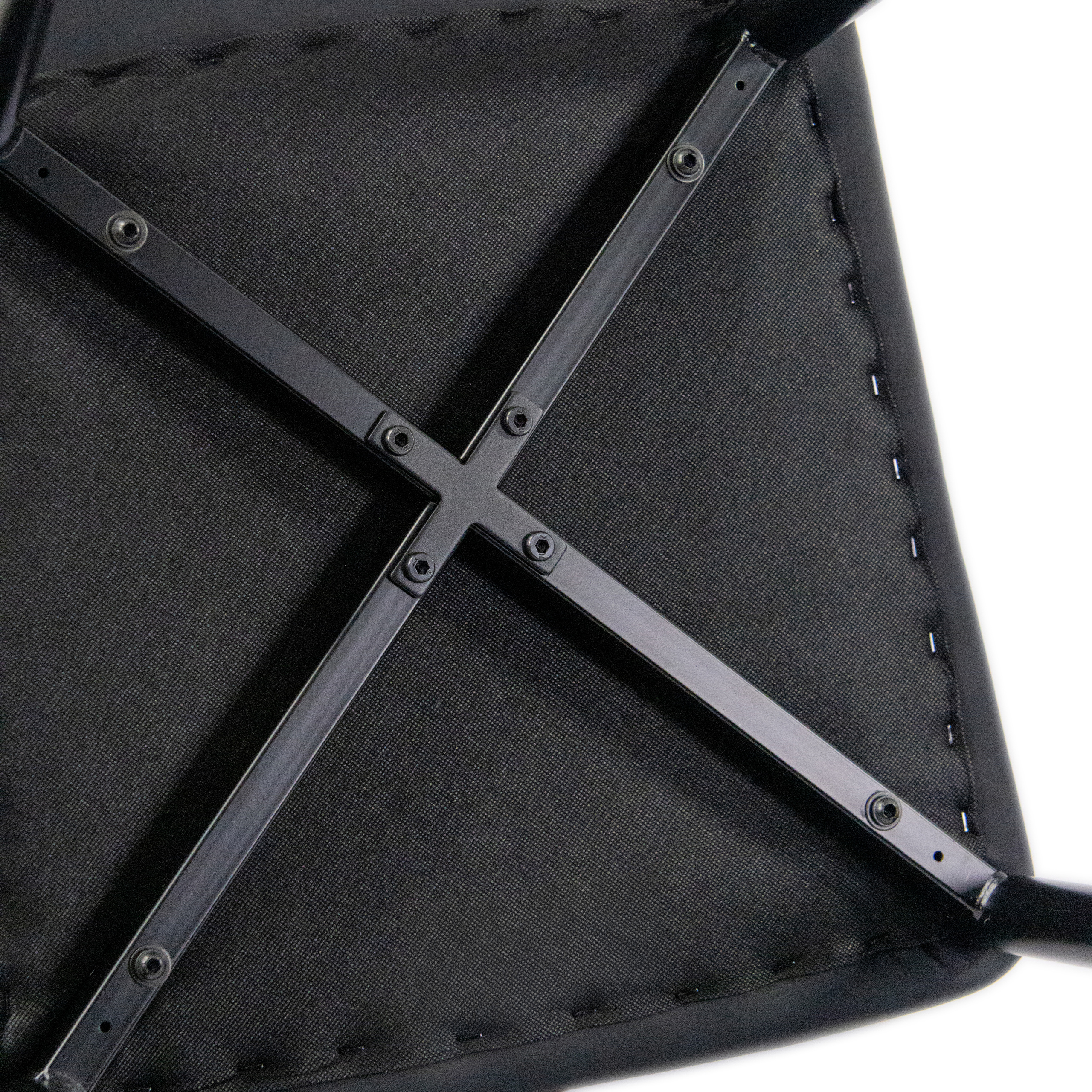 Dining chair faux leather black