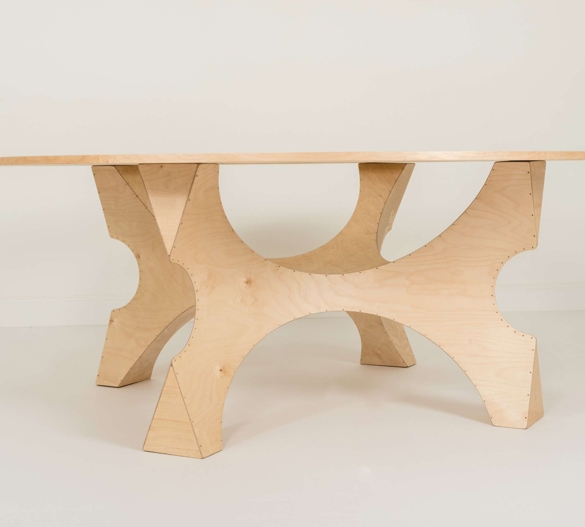NEMO Table Wood Glass Natural