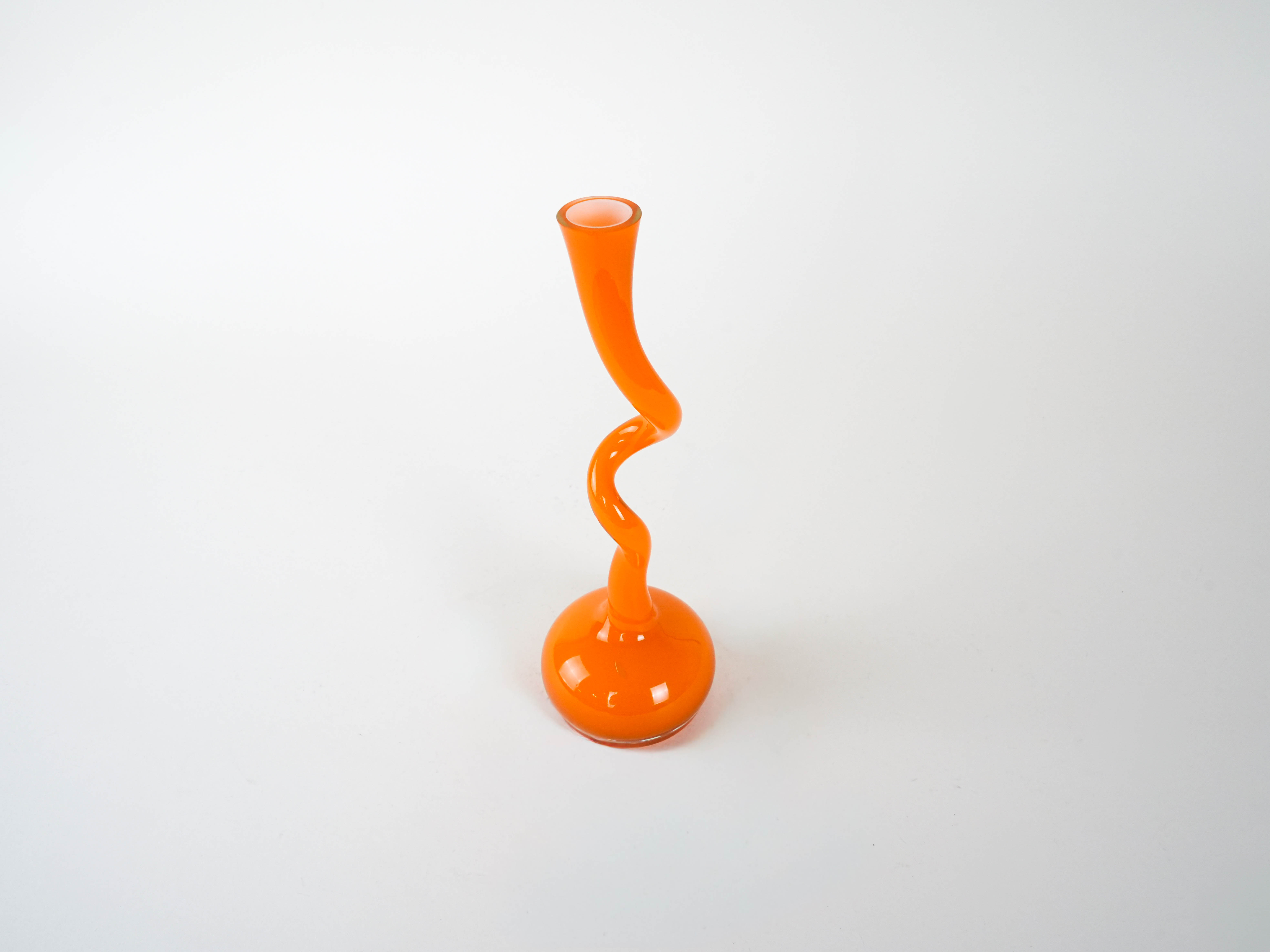 Vase 1990er Jahre Orange