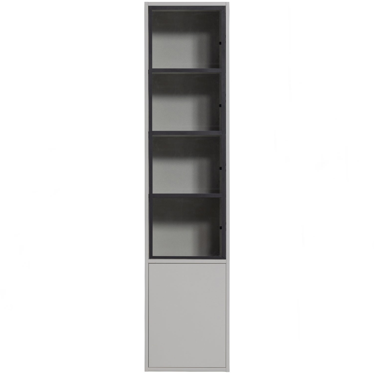 Basic Schrank Holz Grau
