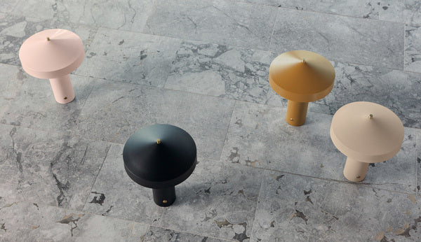 Hatto Tischleuchte Stahl Rosa