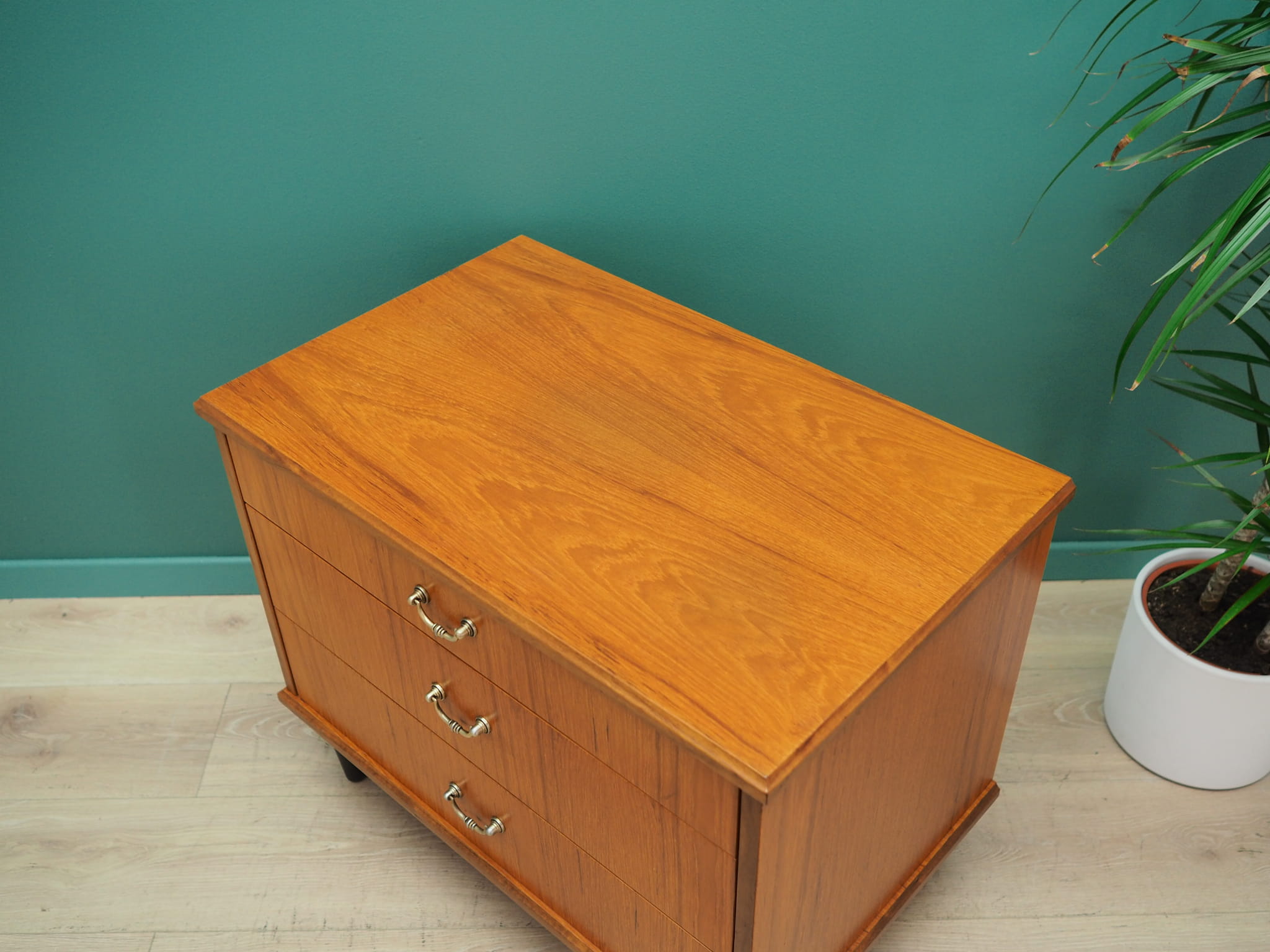 Vintage chest of drawers Teak wood Brown 1960s