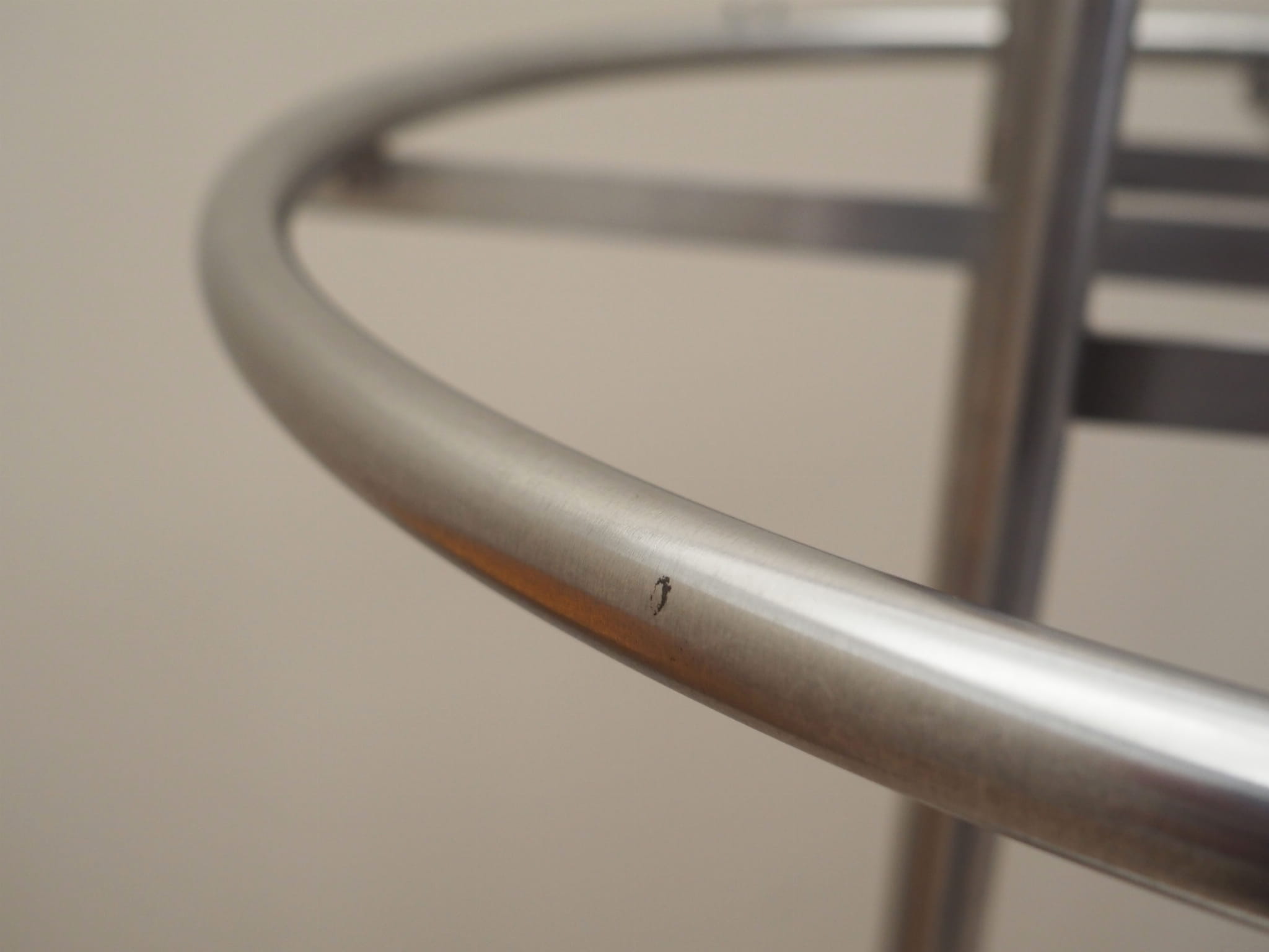 Vintage coat rack metal silver 1990s