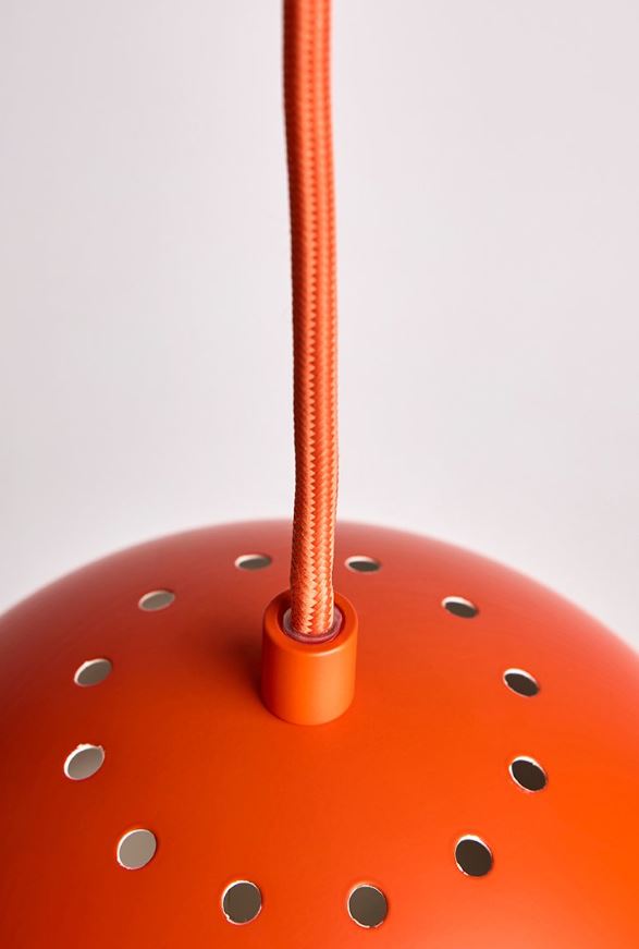 Ball Pendelleuchte Pfirsich/Orange Ø18cm