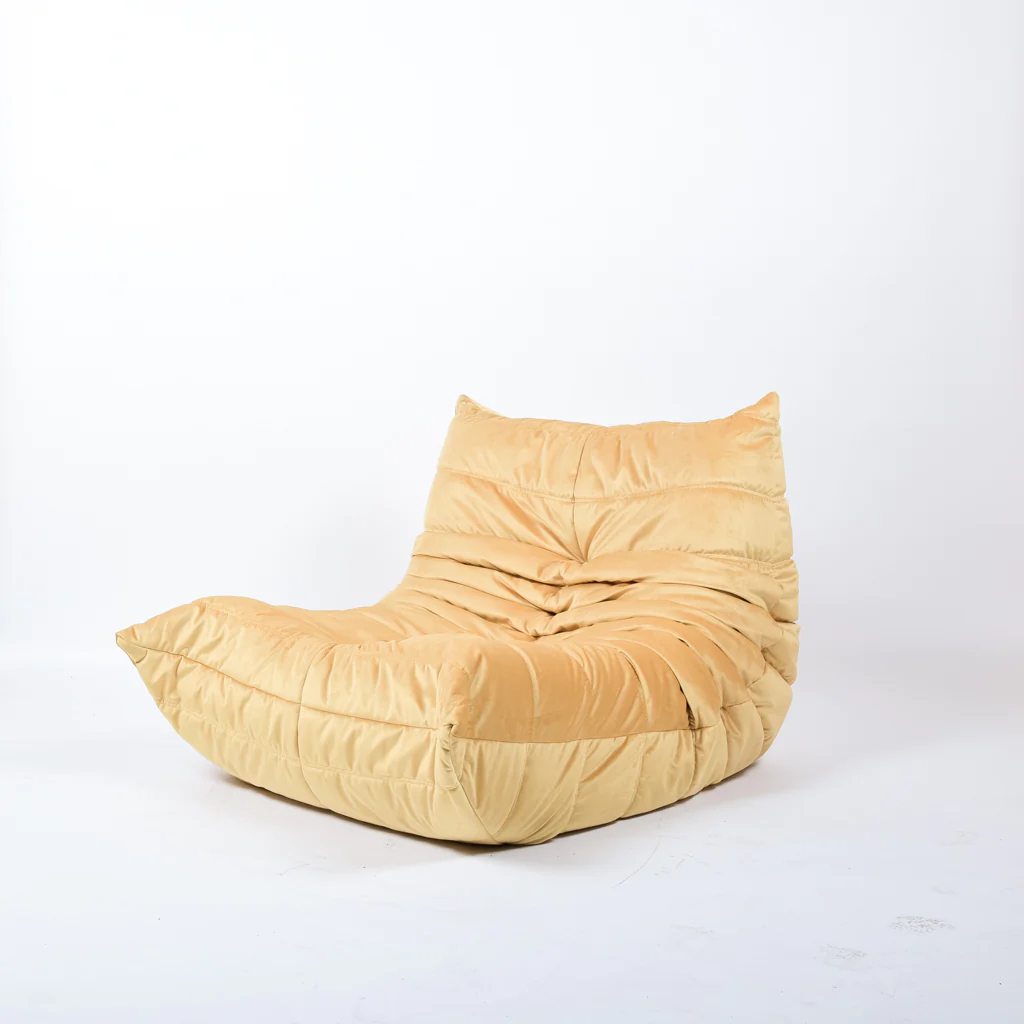 Togo Sessel Samt Gold