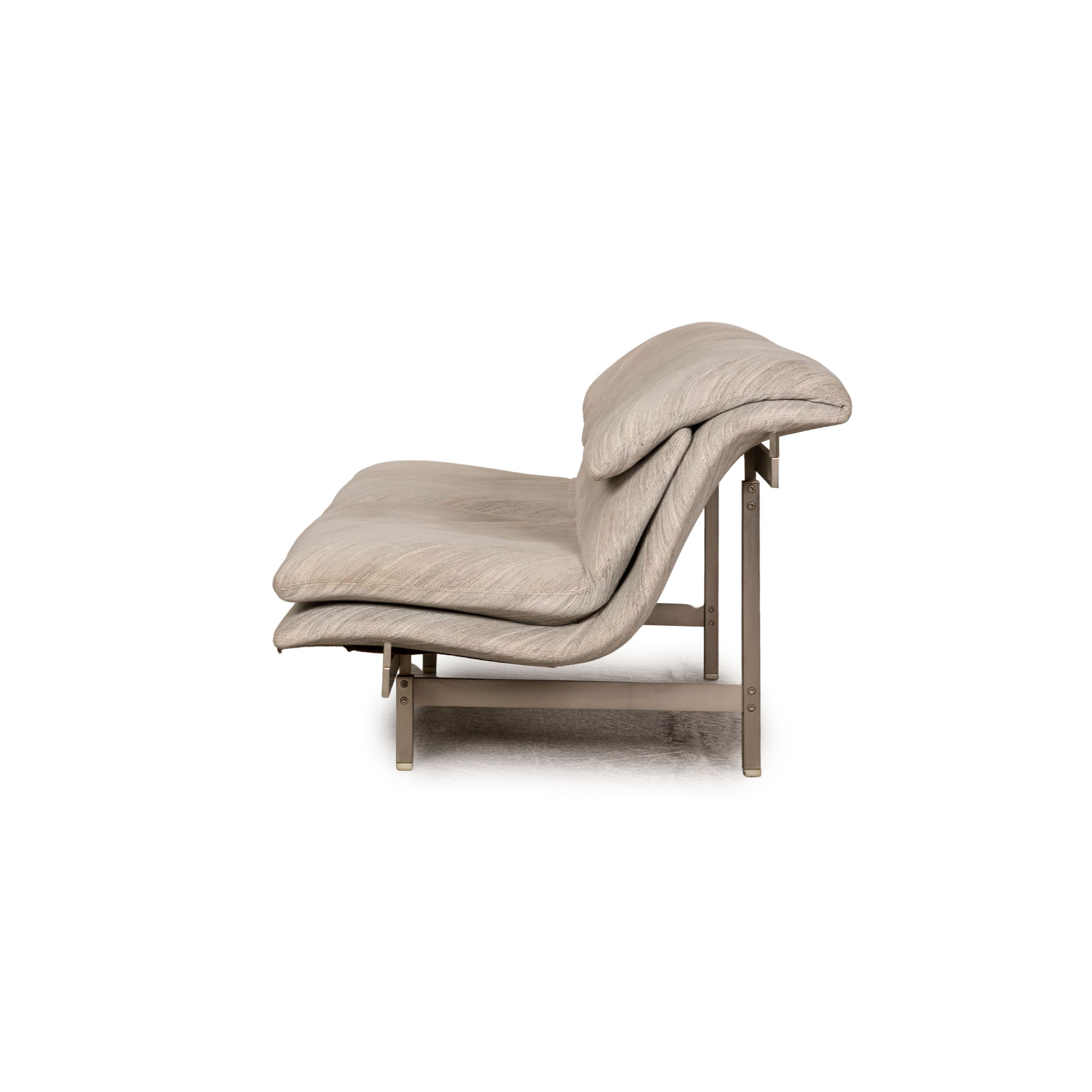 Wave Sofa Garnitur mit Funktion Stoff Grau