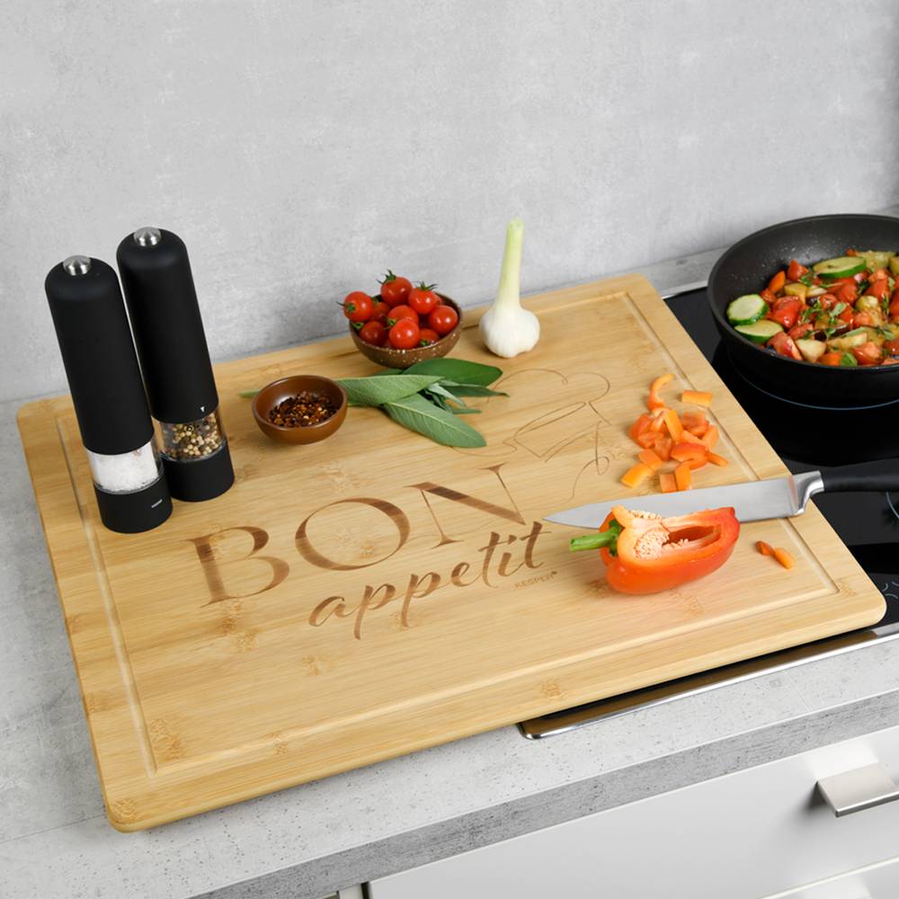 Bon Appetit Herdabdeckung Bambus Beige