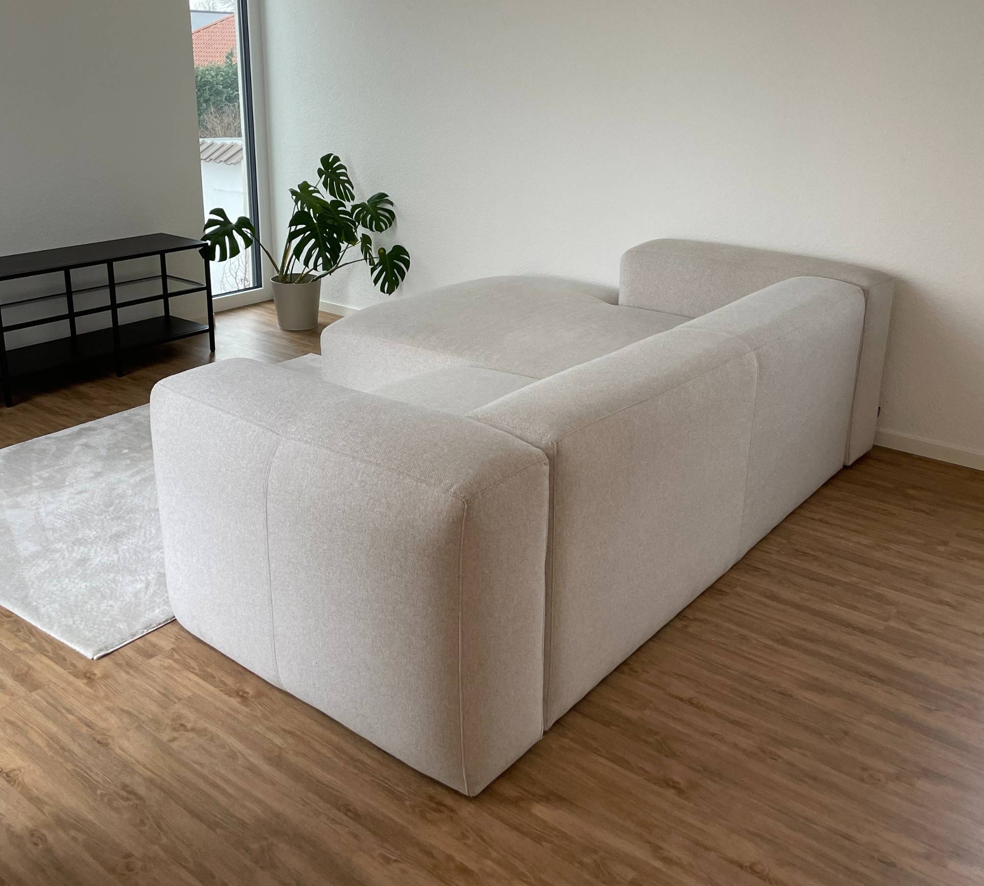 Blok Sofa 2-Sitzer Chaiselongue Links Beige