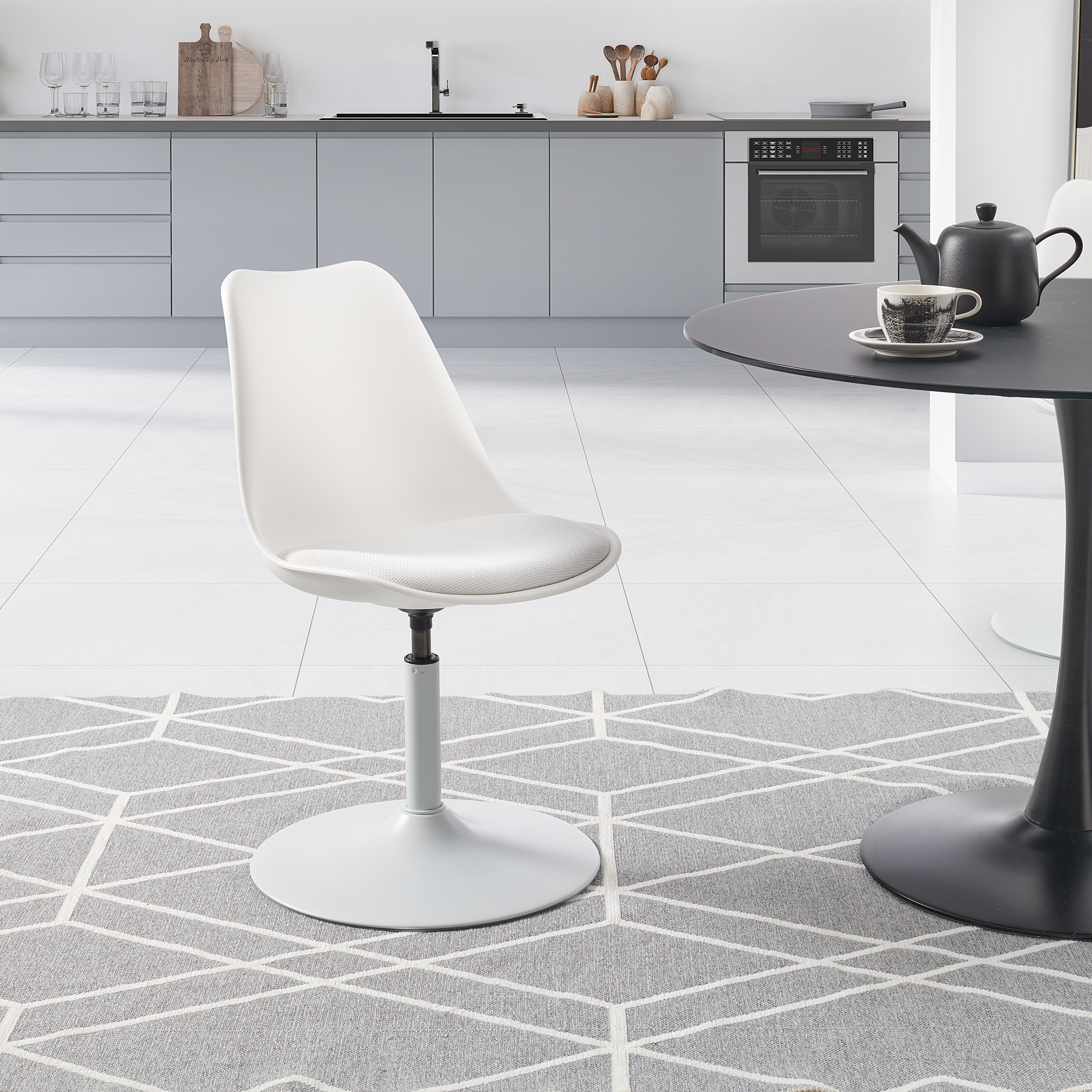 Dining chair TILBA set of 2 White